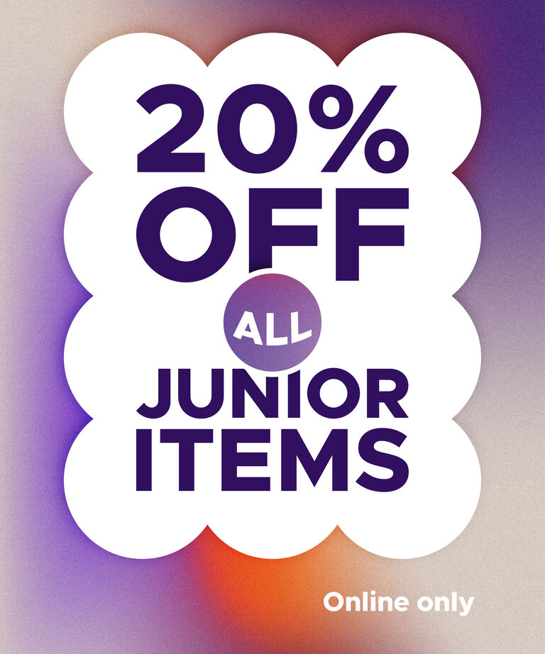 Junior 20% off everything