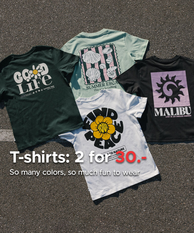 T-shirts 2 for 30 JR