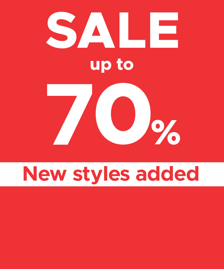 Sale 70% new styles added