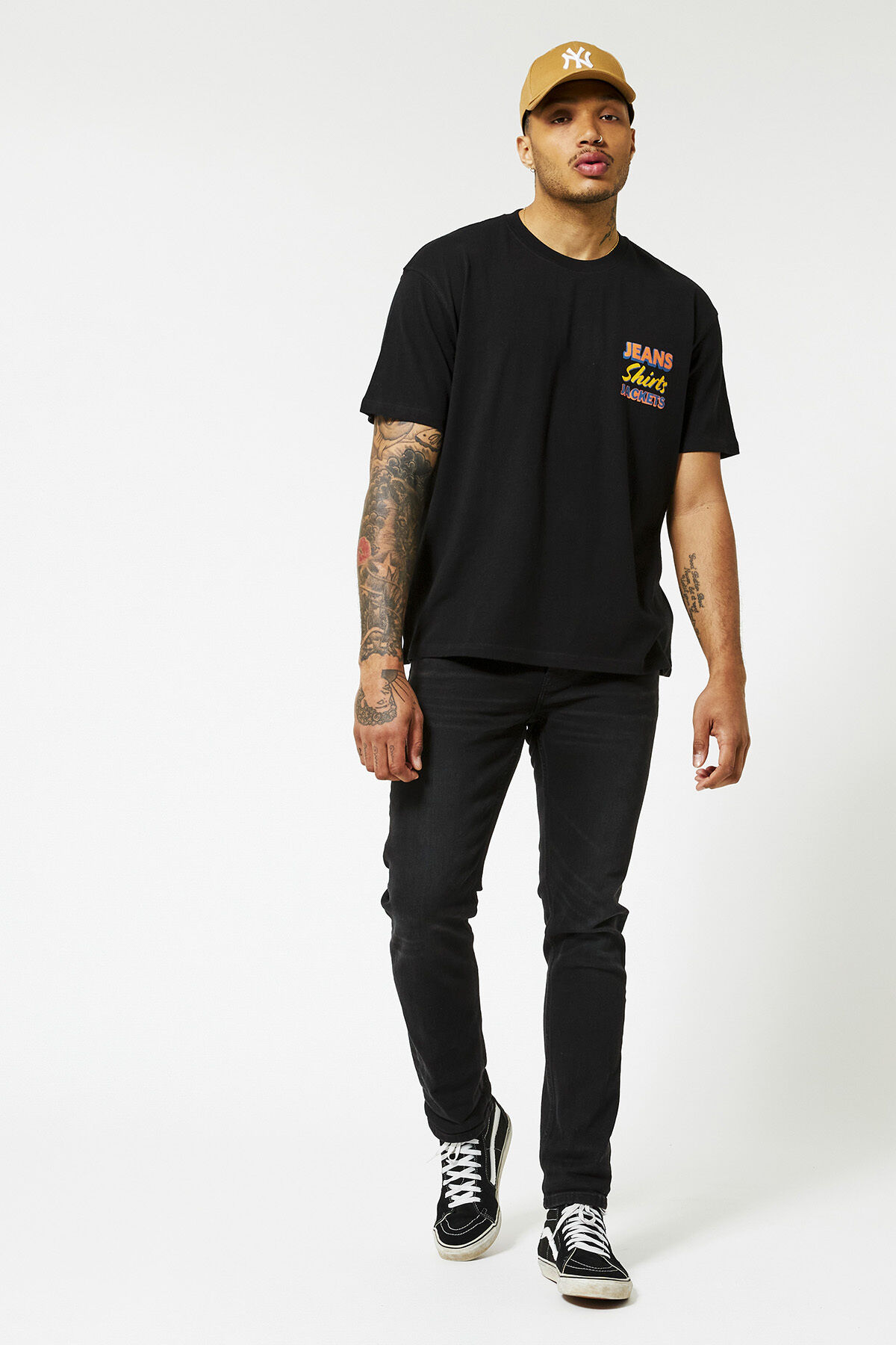 Short sleeve text tee image number 0