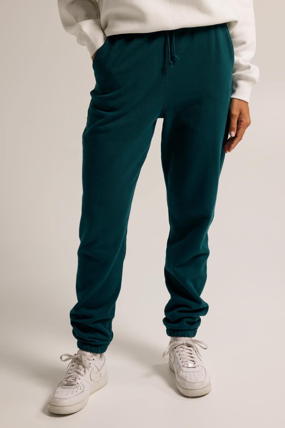 Dark green womens joggers best sale