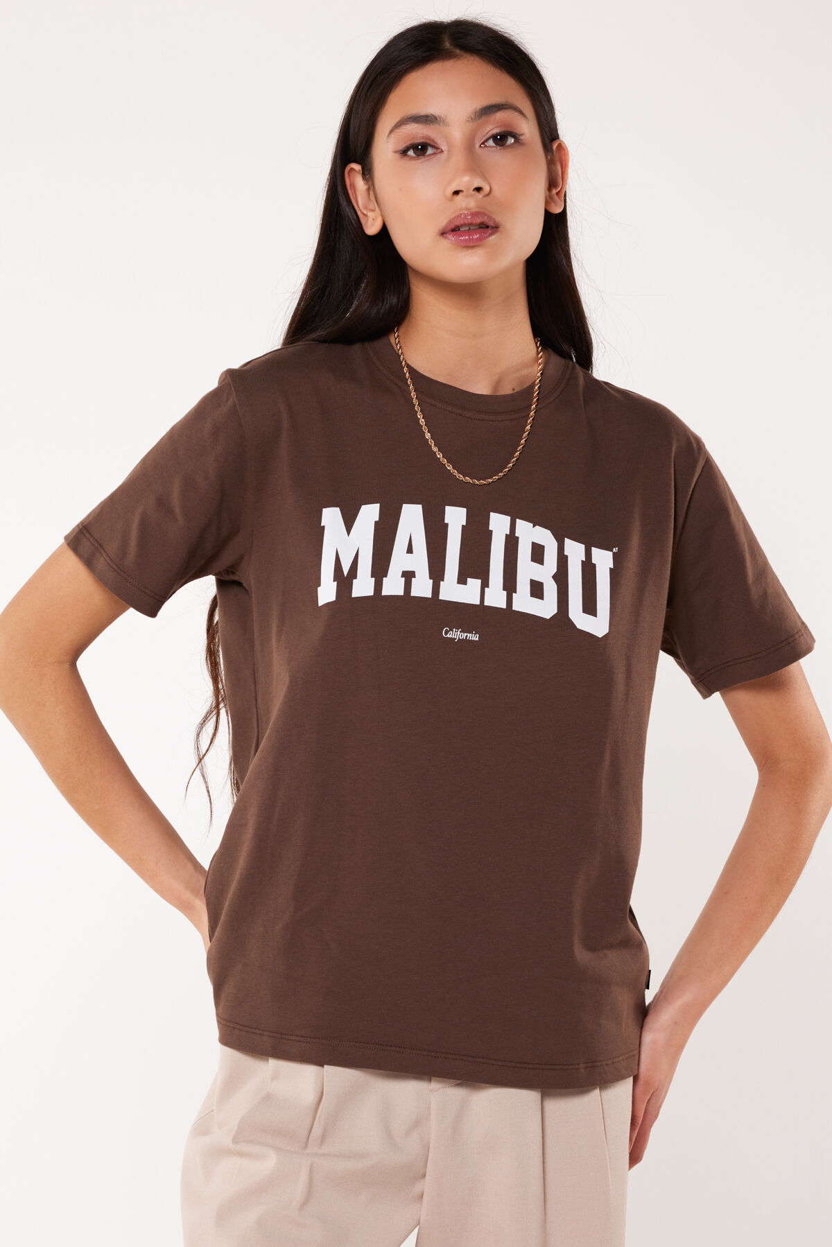 Dames T shirt Esya Brown America Today