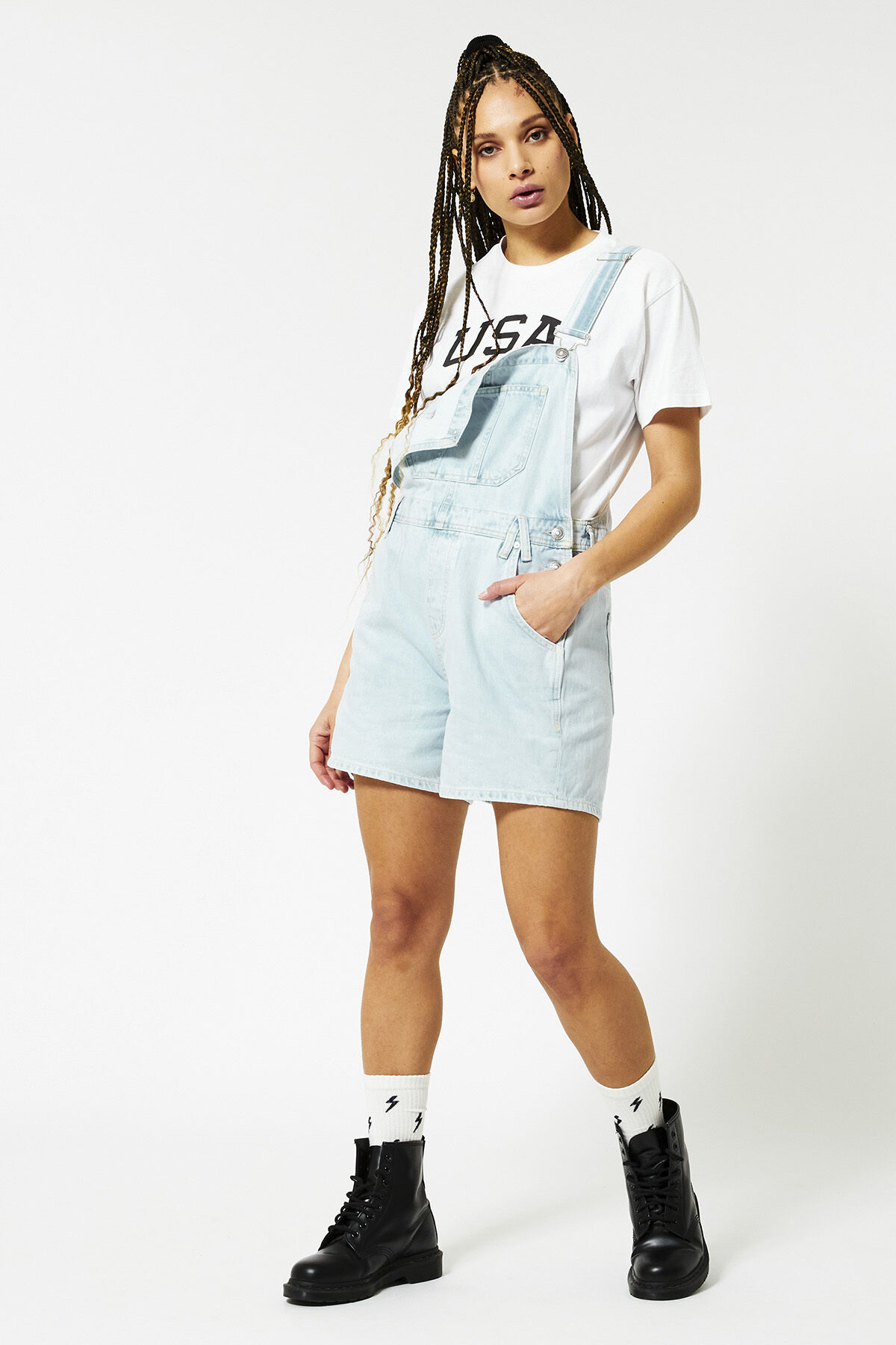 Bleached overalls shop