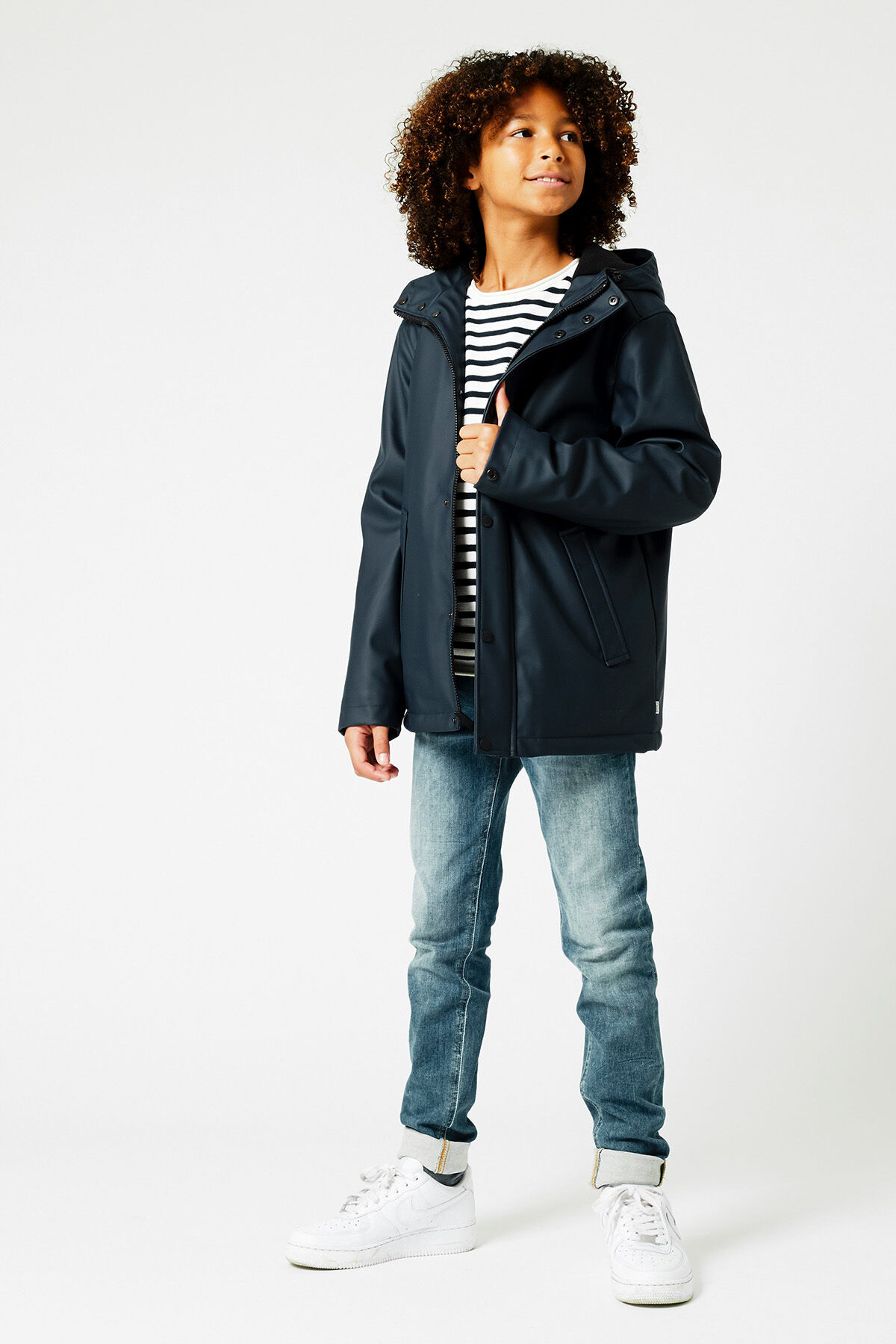 Boys Rain jacket fleece Navy America Today
