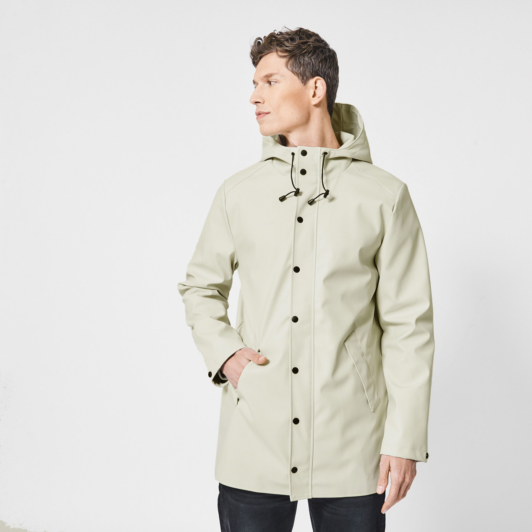 Men Raincoat men medium length Beige Buy Online