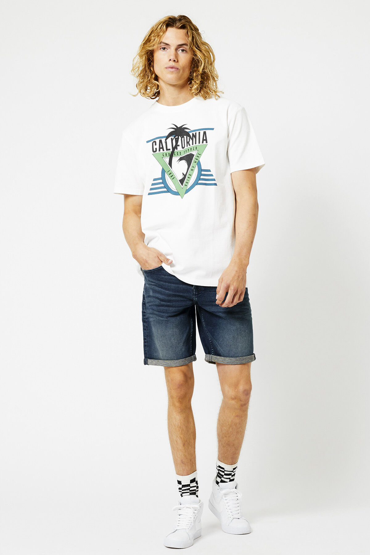 Jogdenim short Robert jog image number 0