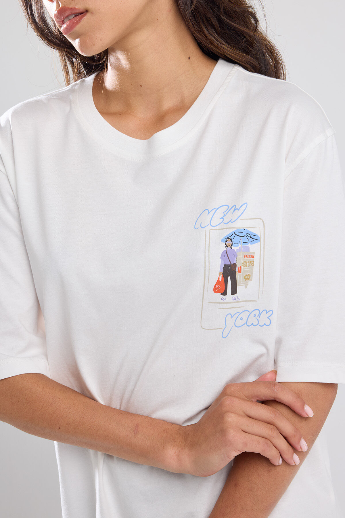 Dames T shirt Elony Off white America Today