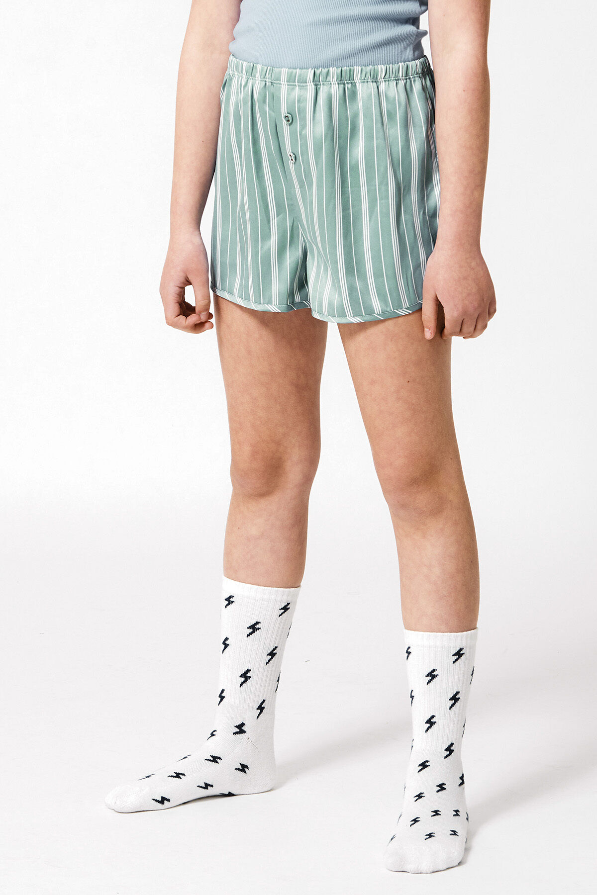 Striped shorts for girls cheap