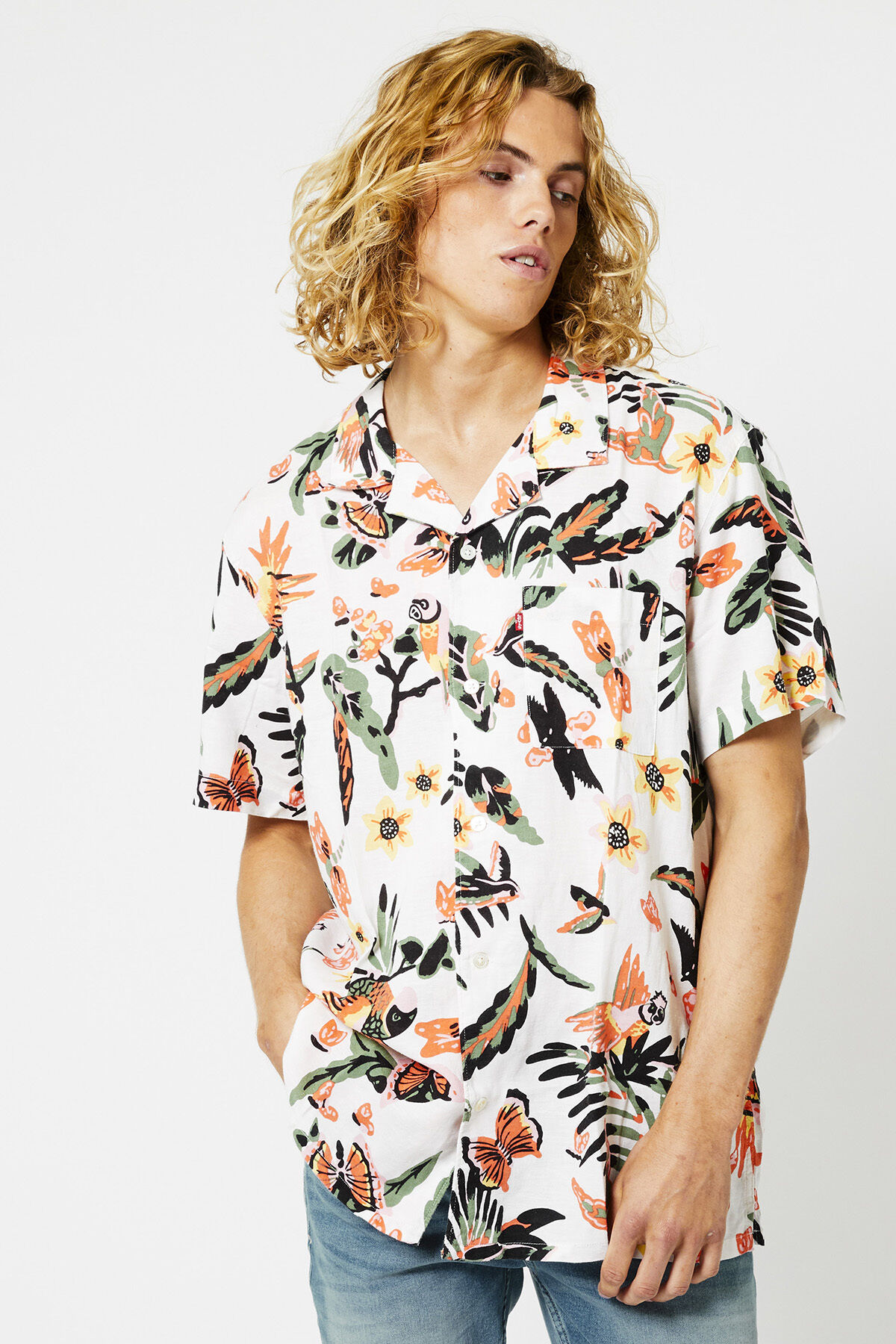 Men Levi s shirt Cubano shirt Marshmellow