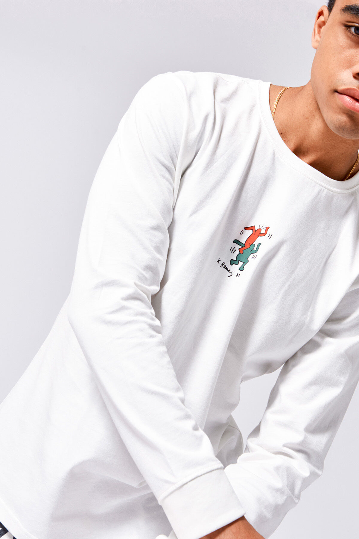 Men Longsleeve Keith Haring Luis Off white