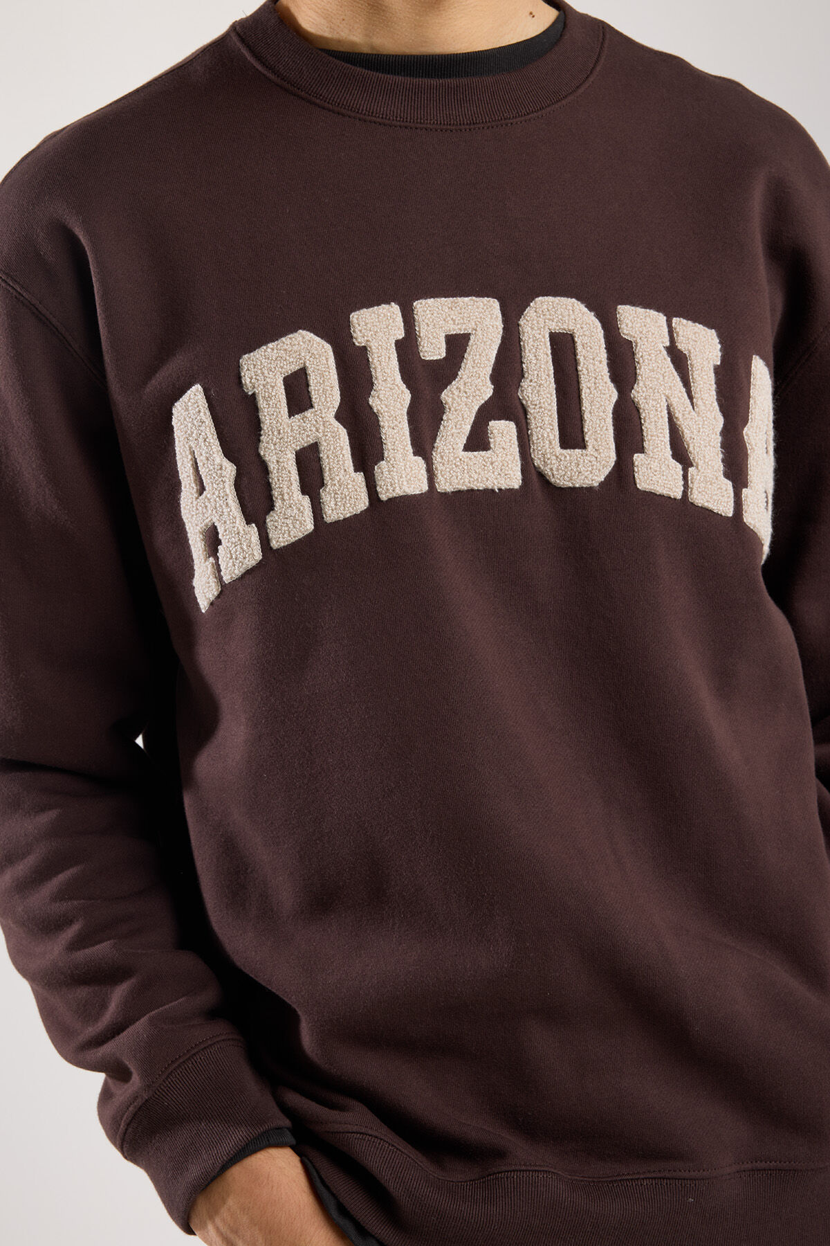 Heren Sweater Sergio Crew Dark brown America Today