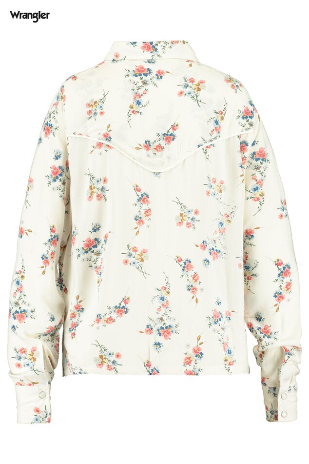 Blouse collar Flower Shirt image number 1