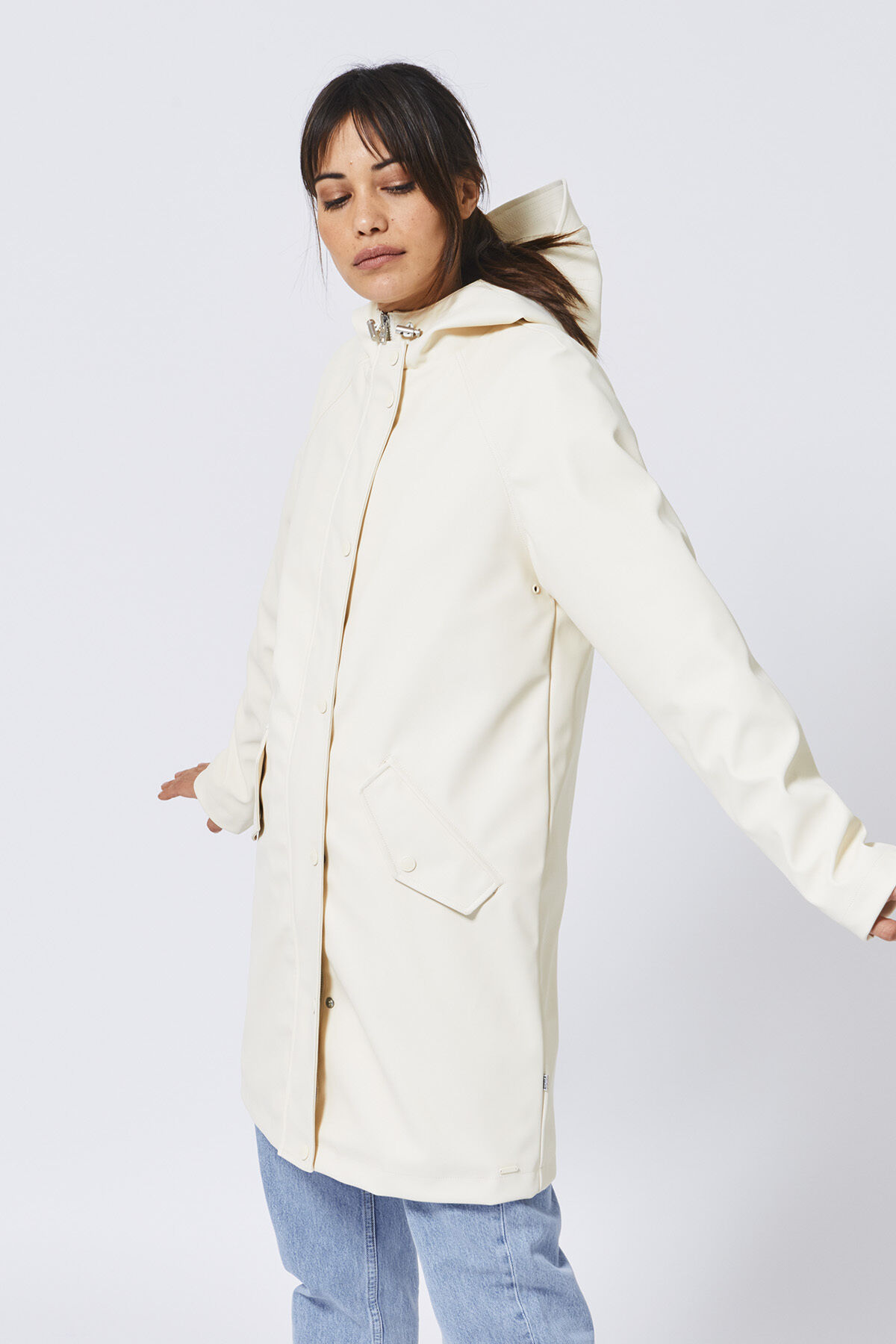 Dames Regenjas Janet Long Ivory America Today