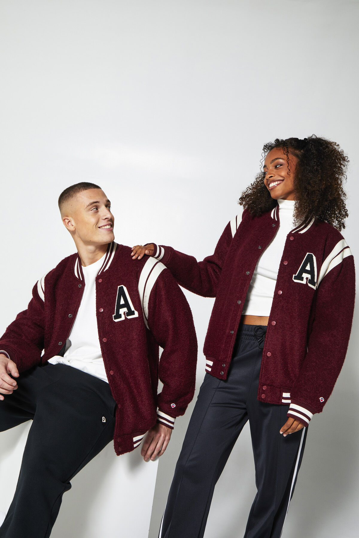 On the hunt for women's varsity jackets 