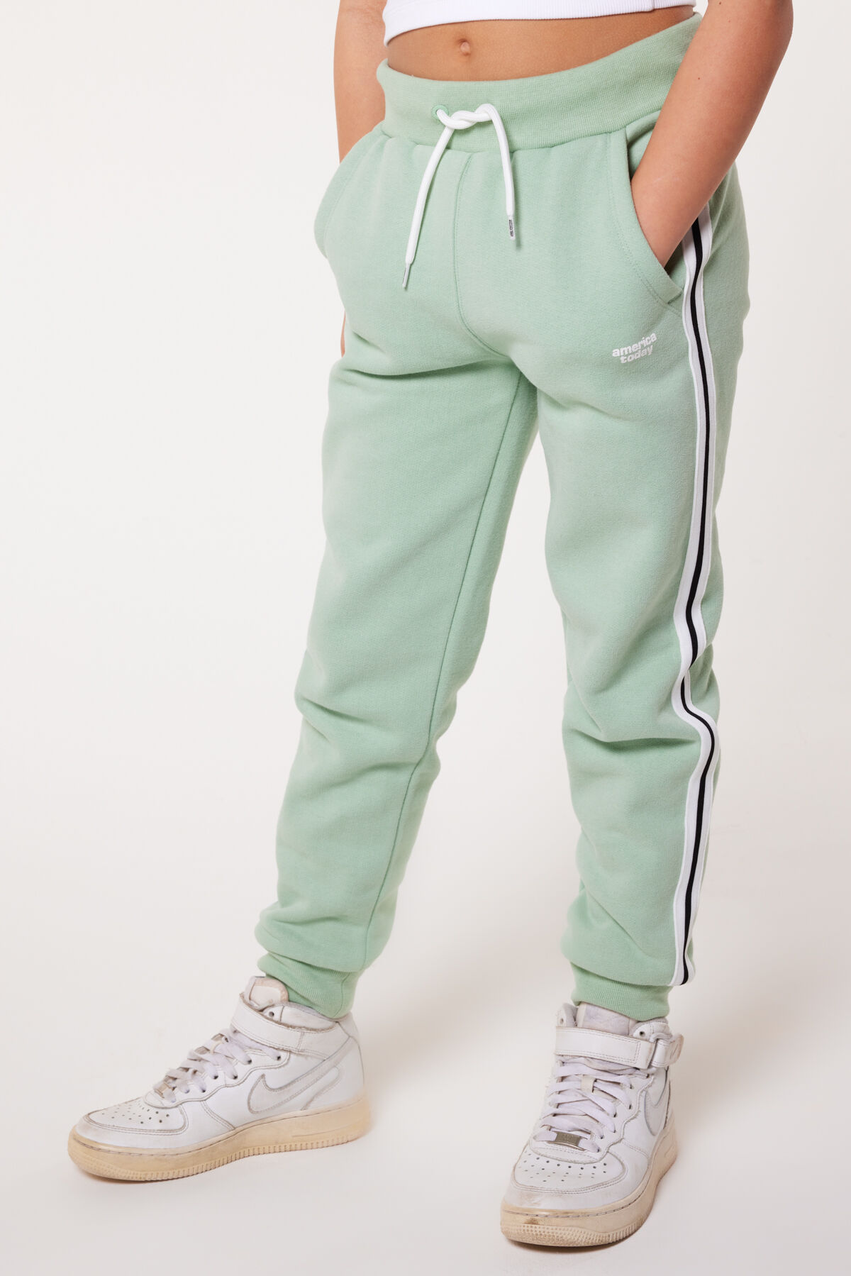 Girls Jogging pants Carly JR Soft green America Today