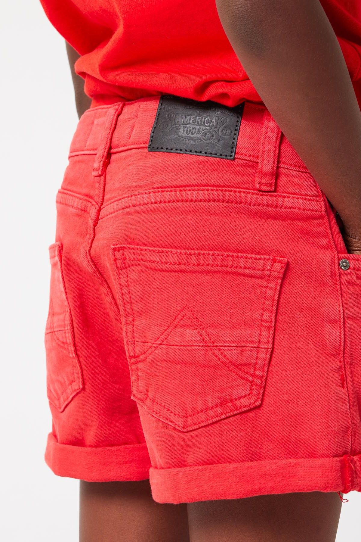 Denim short Lucy JR clrd image number 3