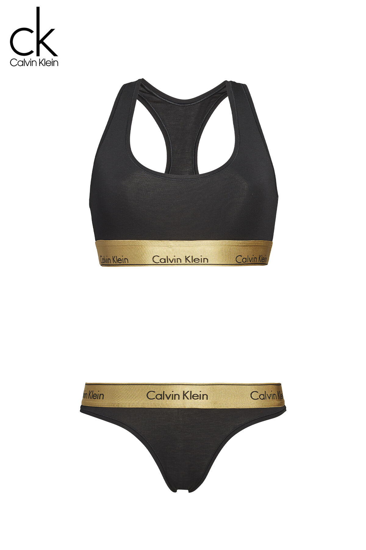 Yellow calvin klein set cheap