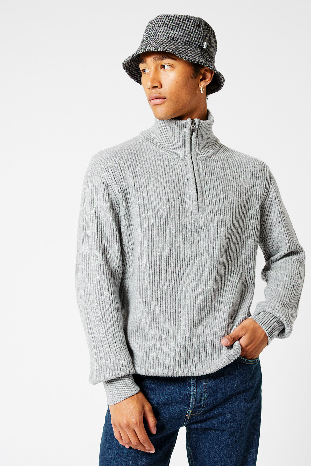 Turtleneck with zipper men's new arrivals