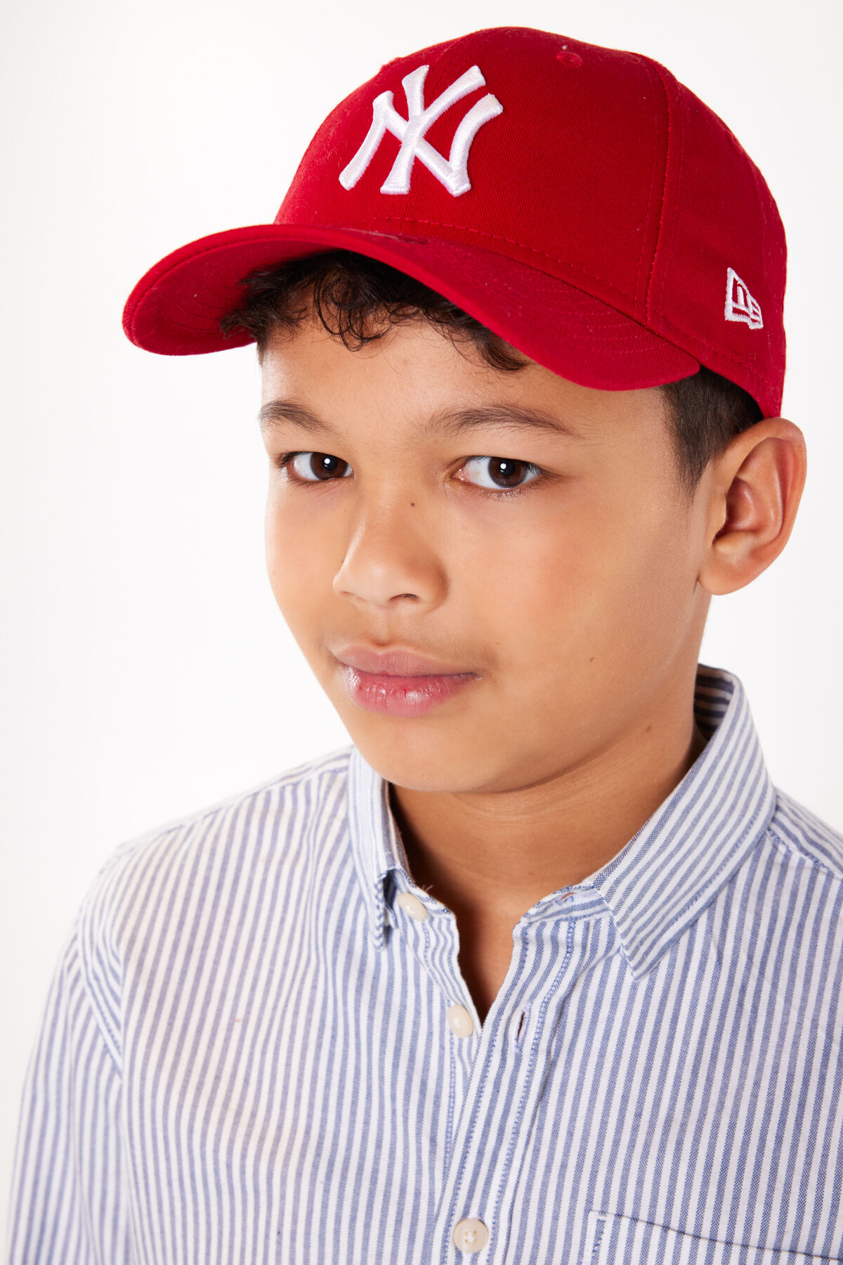 Boys New Era cap 940 adjustable Red white