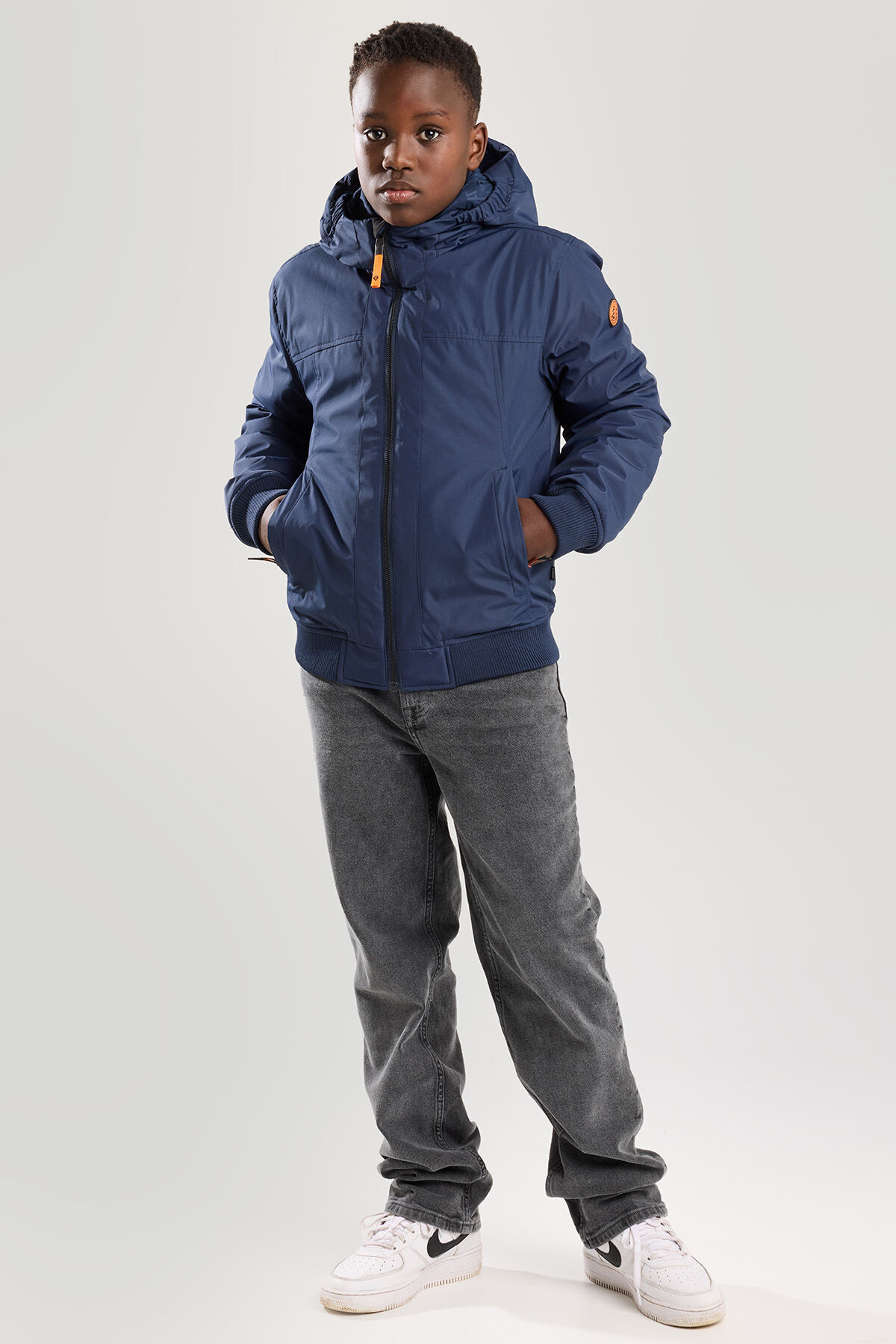 Boys Hooded bomber Justin Jr Blue America Today