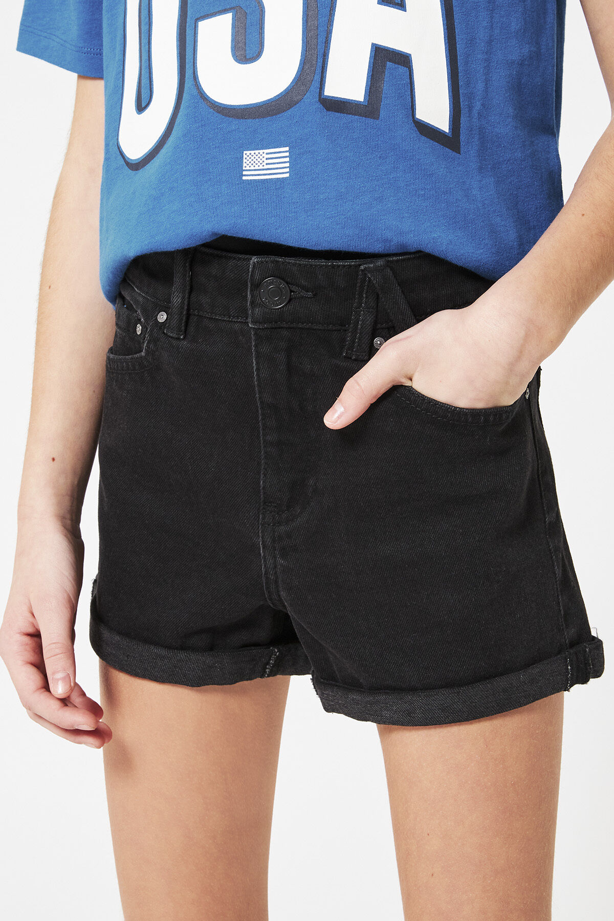 Denim short Lucy JR image number 3