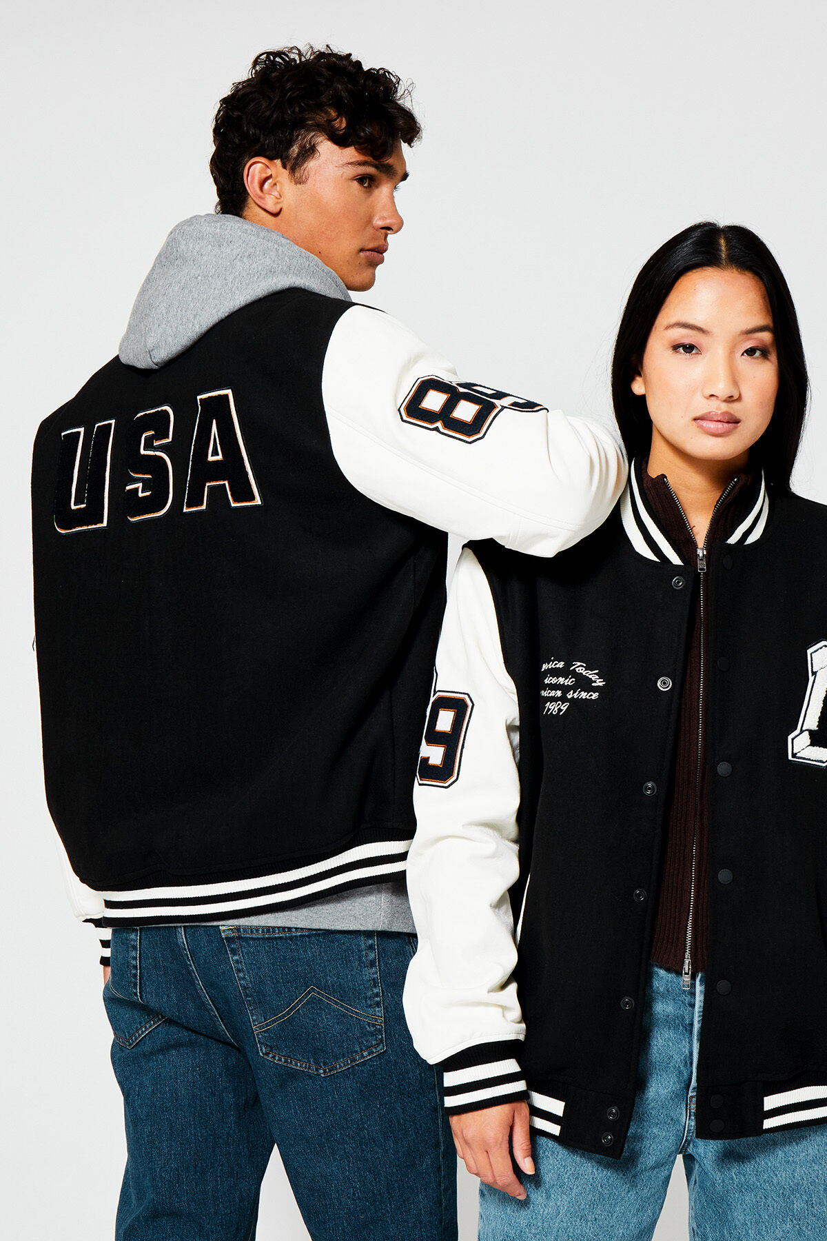 ジャケット・アウター Varsity jacket Stussy x Goldie Metalheadz 30 Varsity Jacket Black メンズ