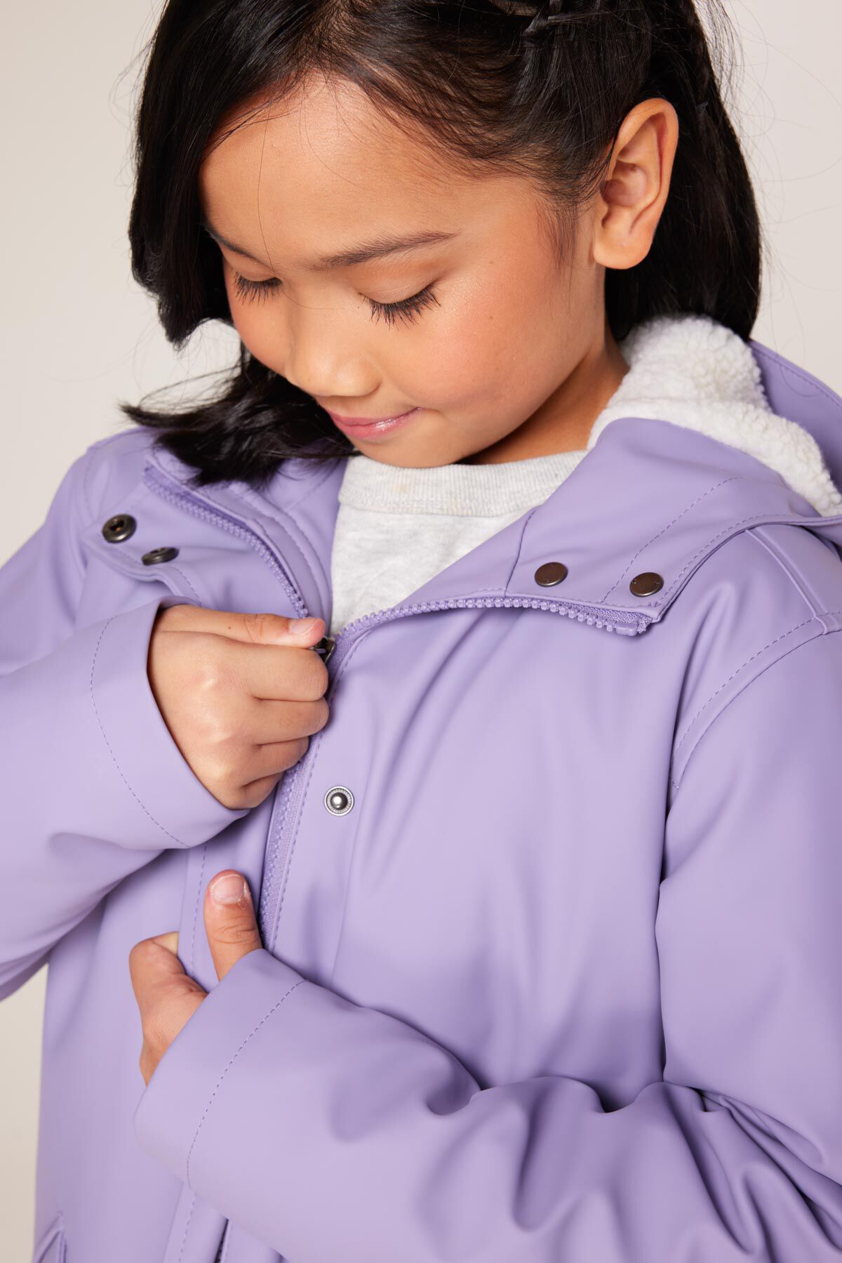 Girls purple rain coat online