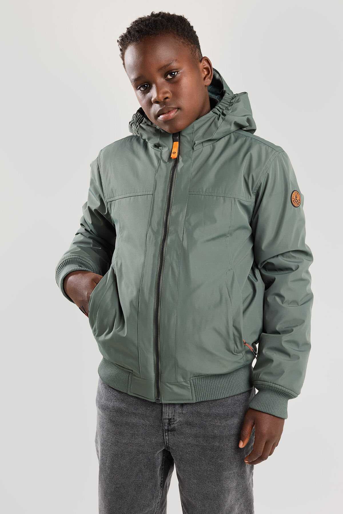 Hooded bomber Justin Jr image number 1