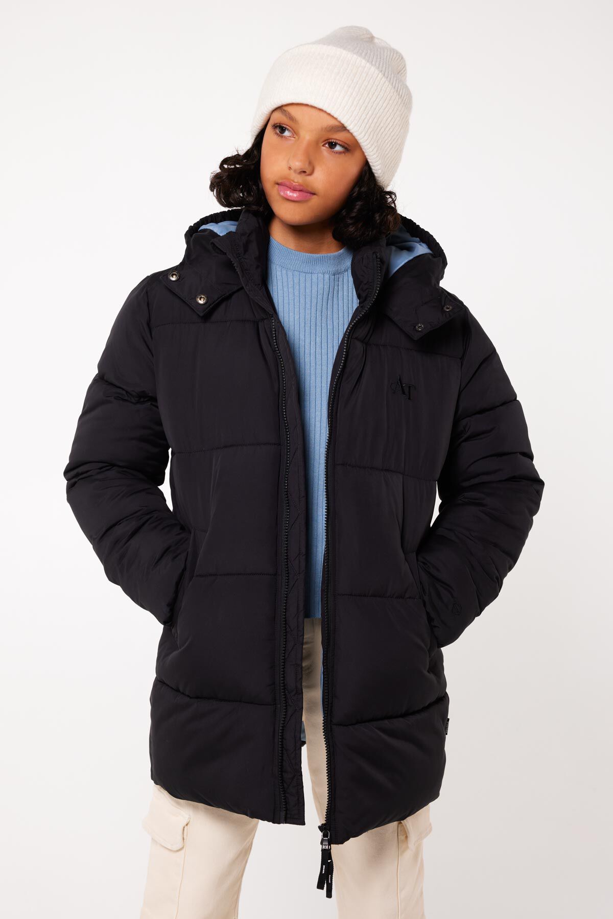 Meisjes Winterjas Juna JR Black America Today