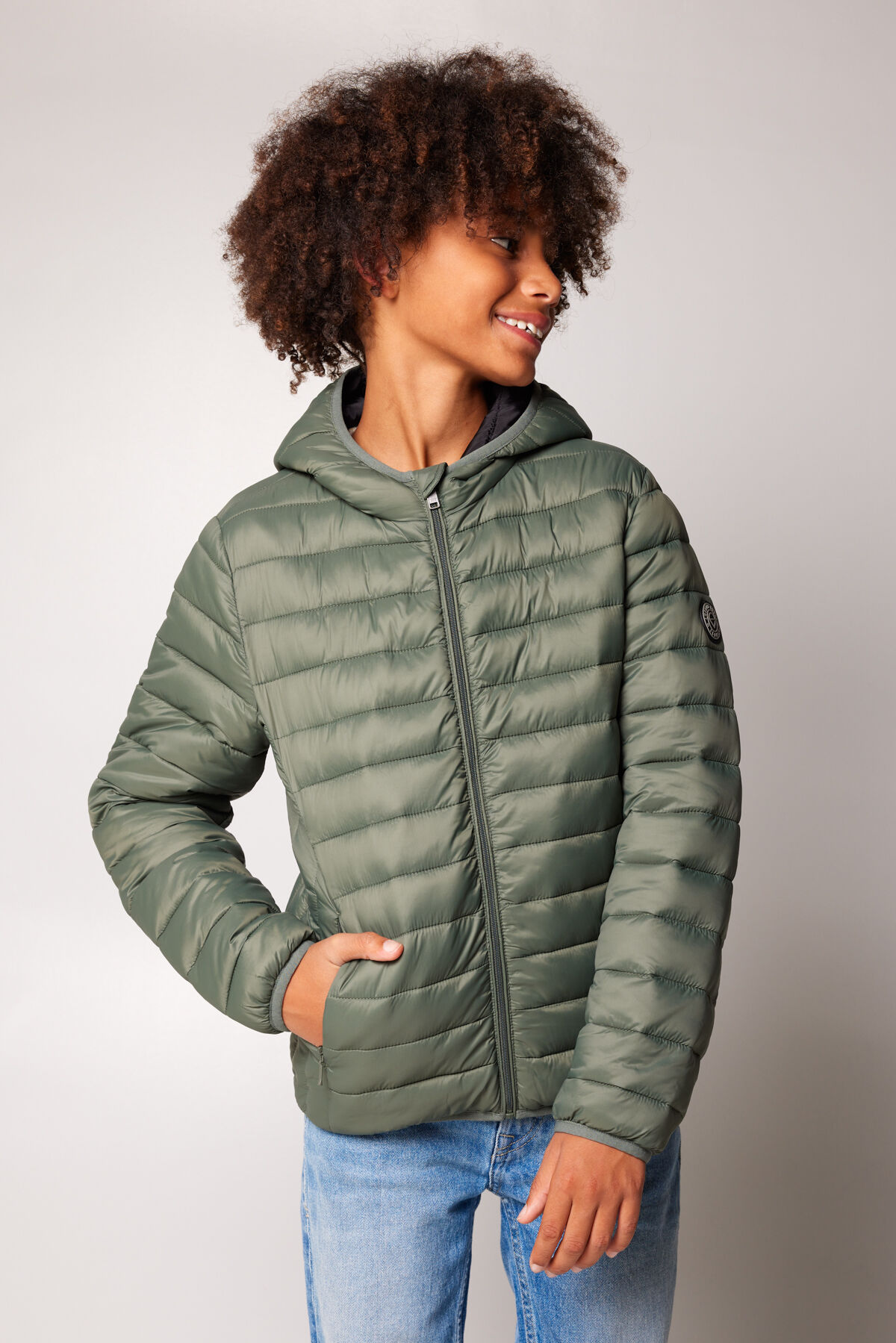 Boys green winter jacket hot sale