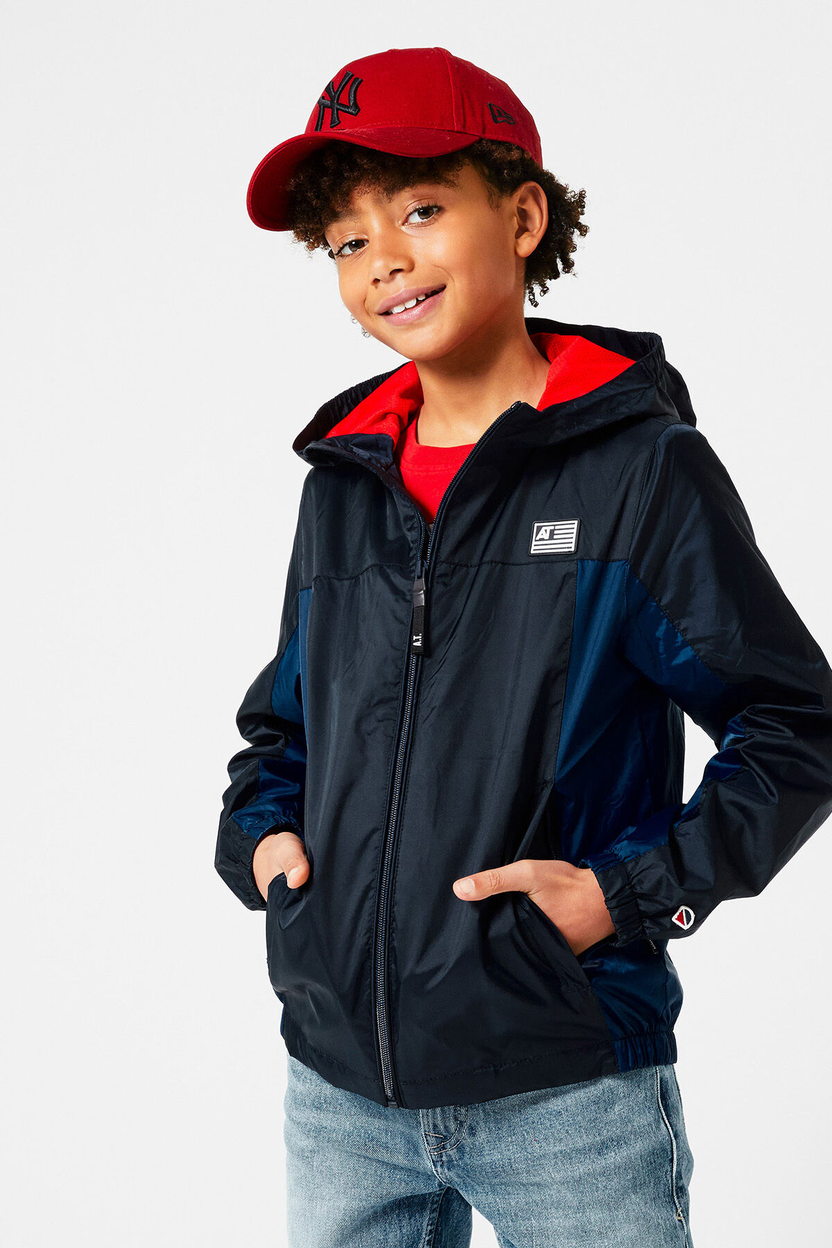 Boys blue windbreaker discount
