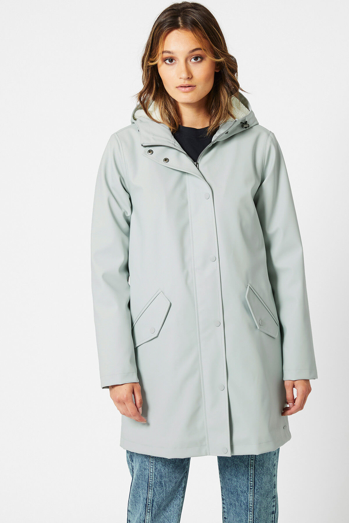 Gevoerde regenjas dames america today best sale