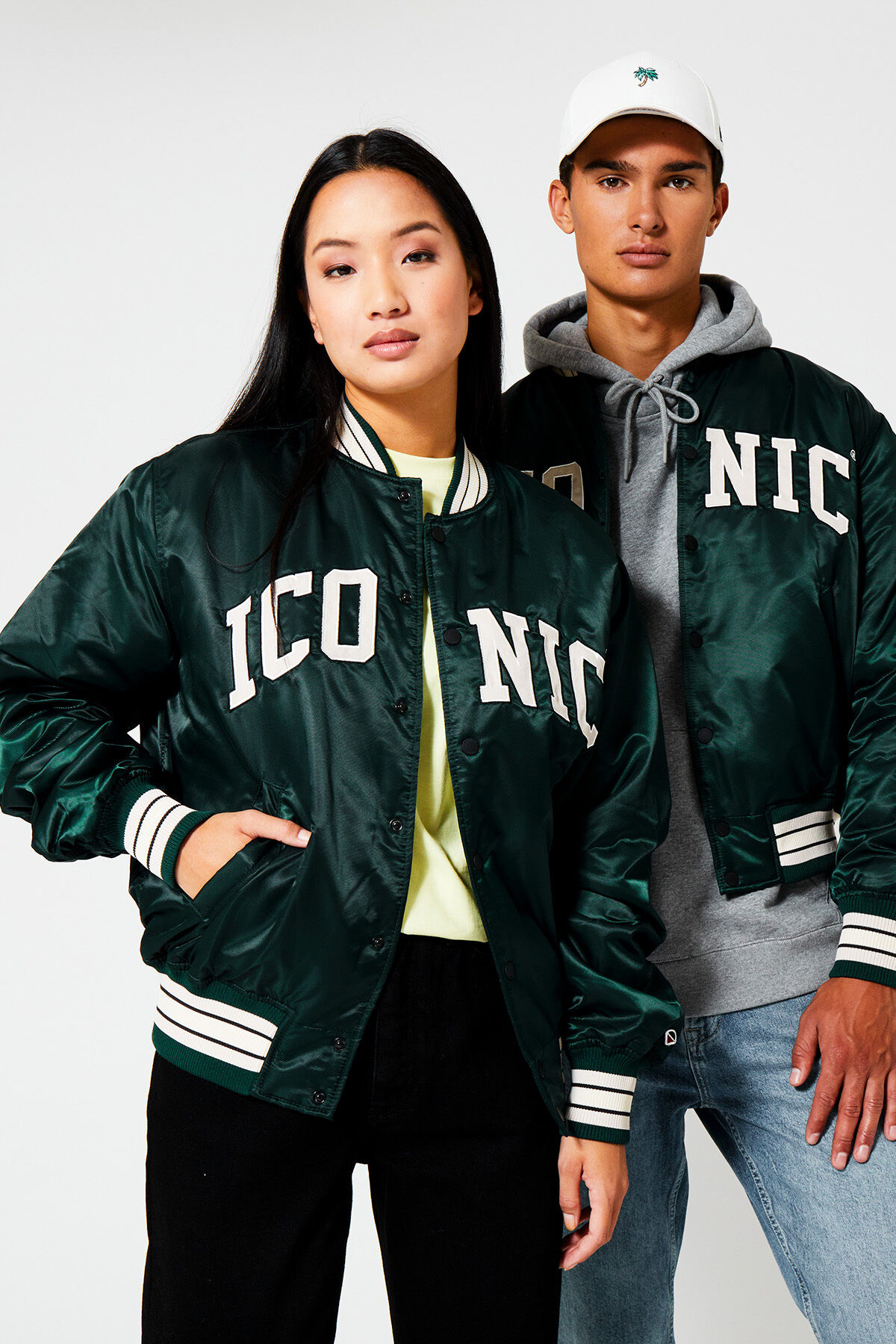 Women varsity jacket Midnight green America Today