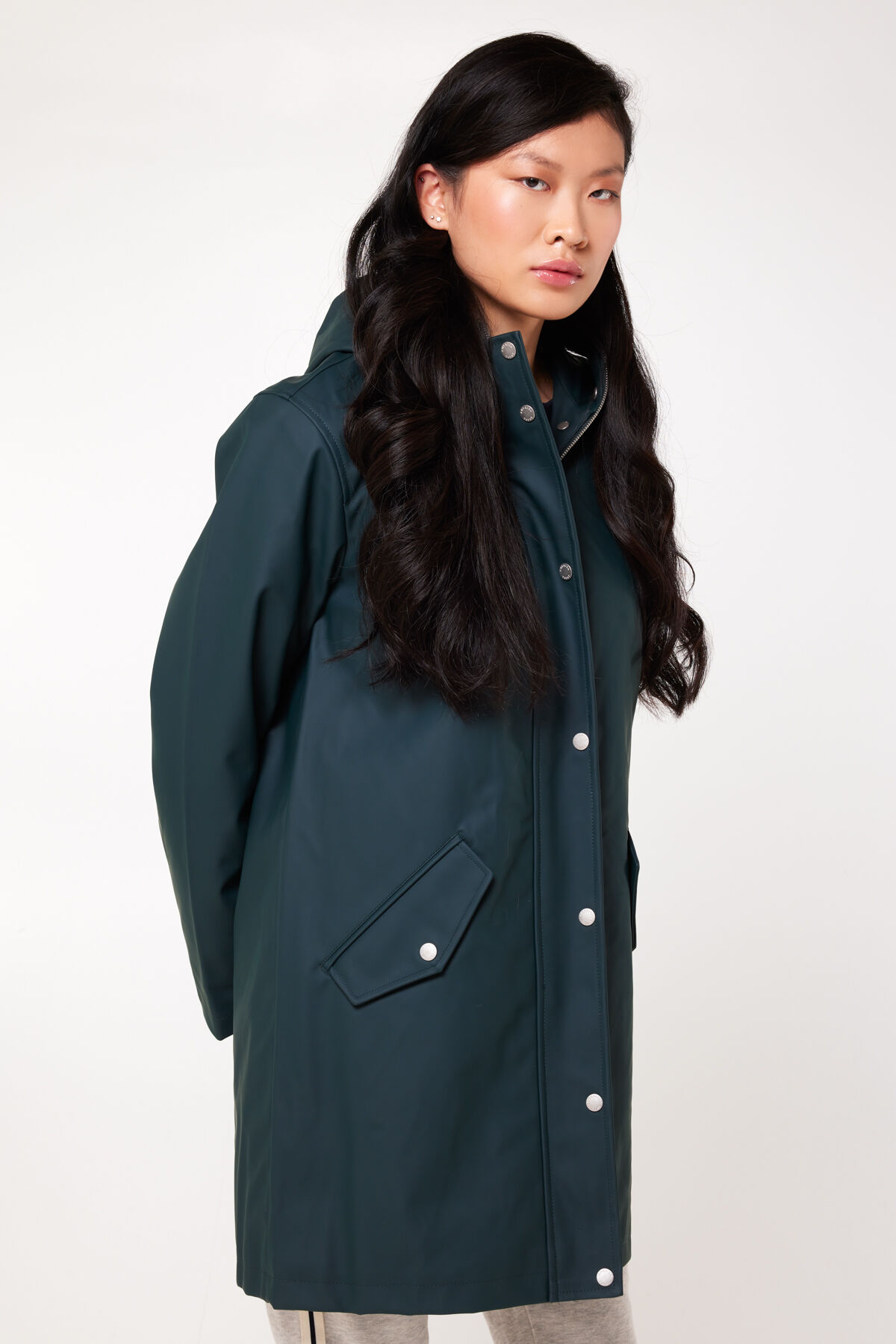 Women Rain jacket Janice Hard green America Today