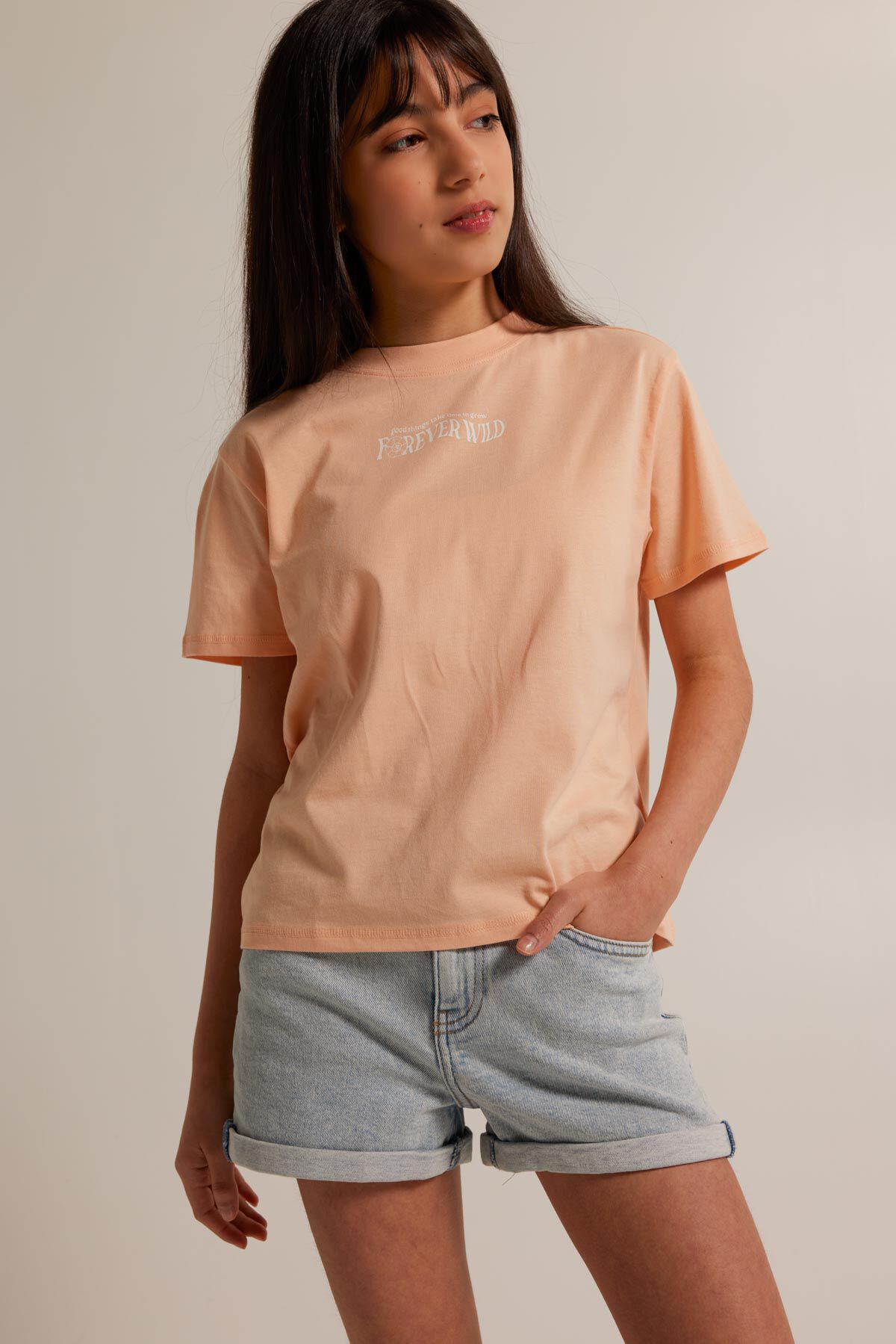 Denim short Lucy Jr image number 0