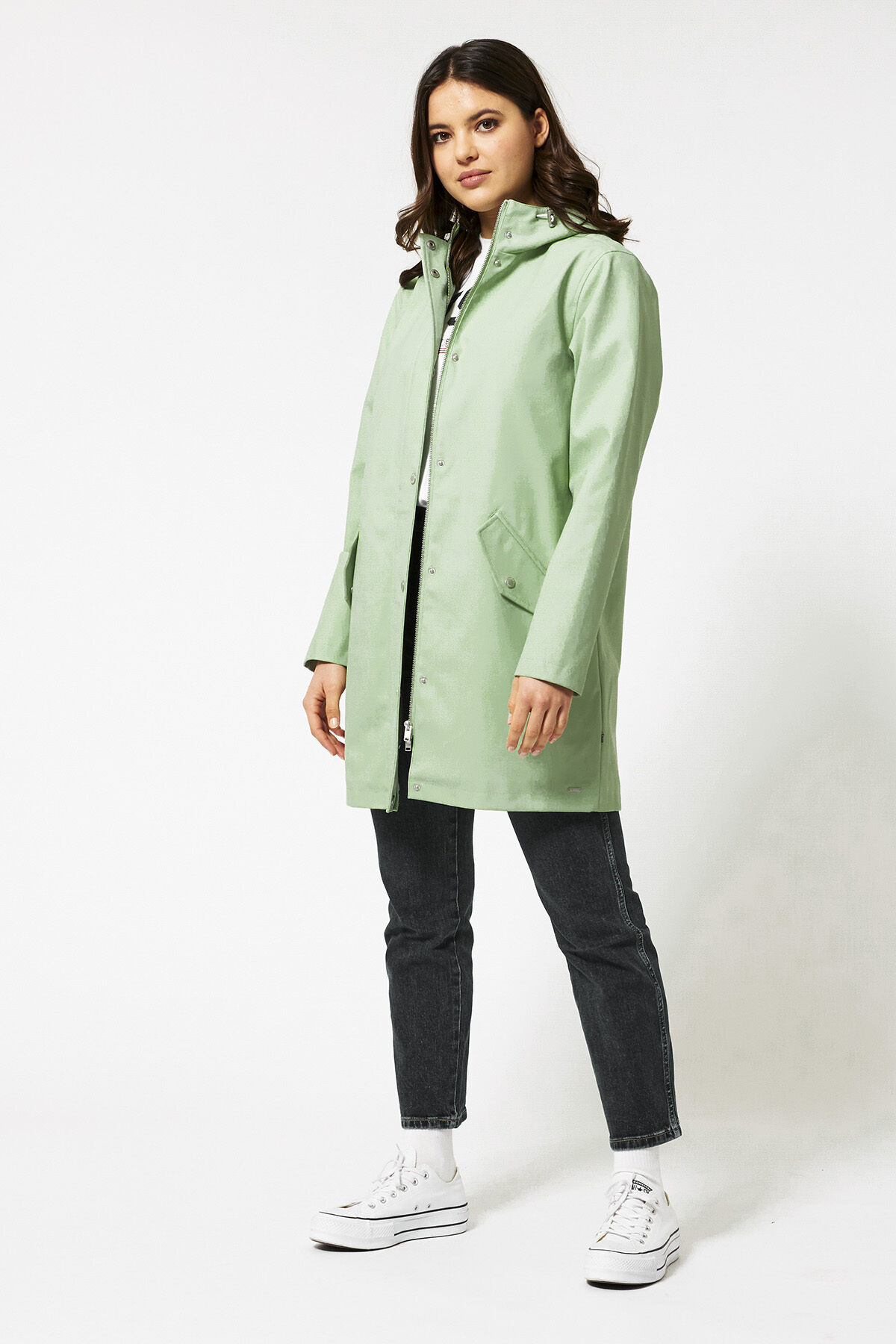 Women Raincoat Janice Light green America Today
