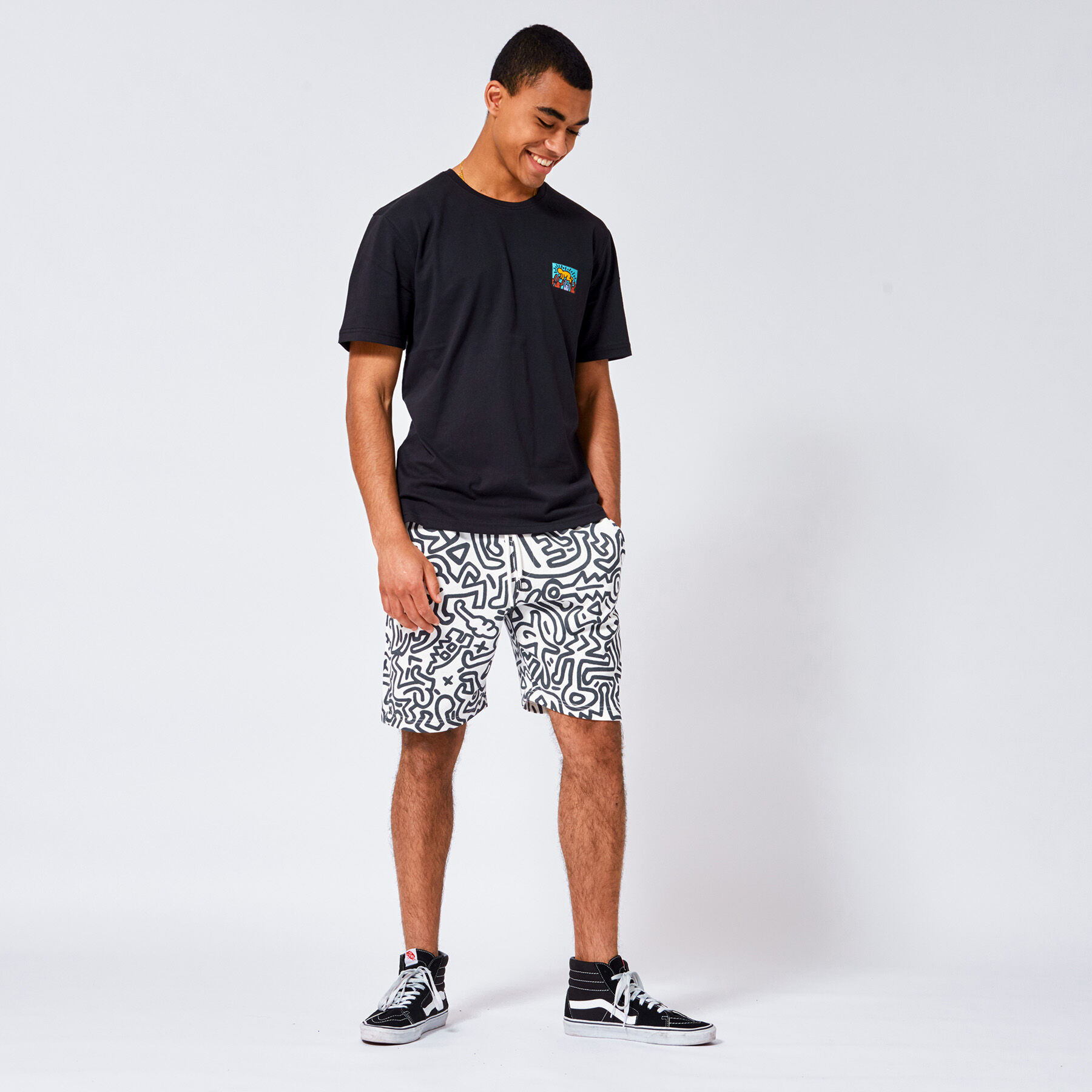 keith haring swim trunks