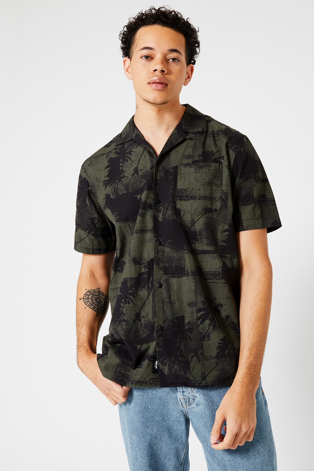 Heren Overhemd Ike Camouflage America Today