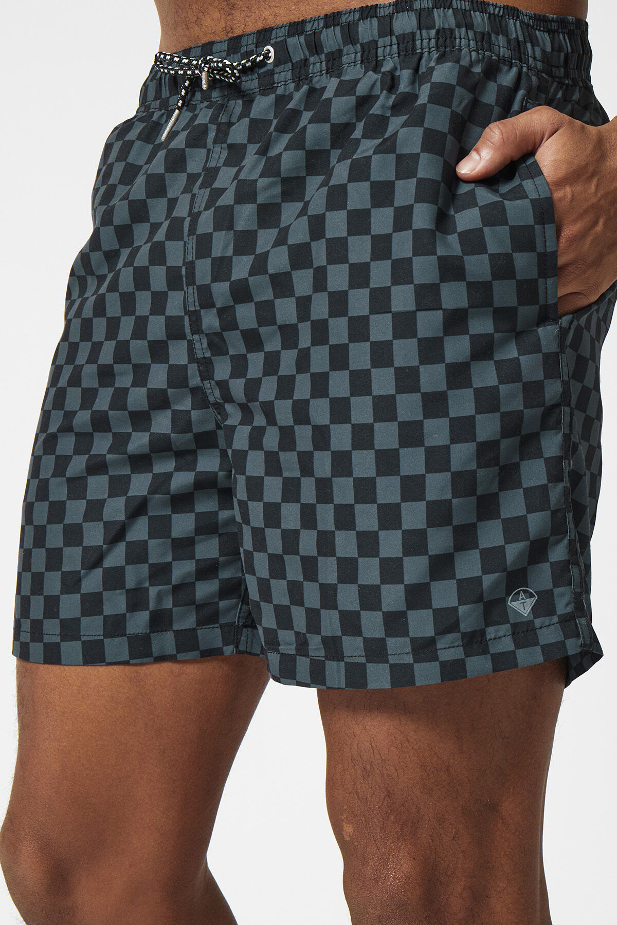 Grey swimming trunks top