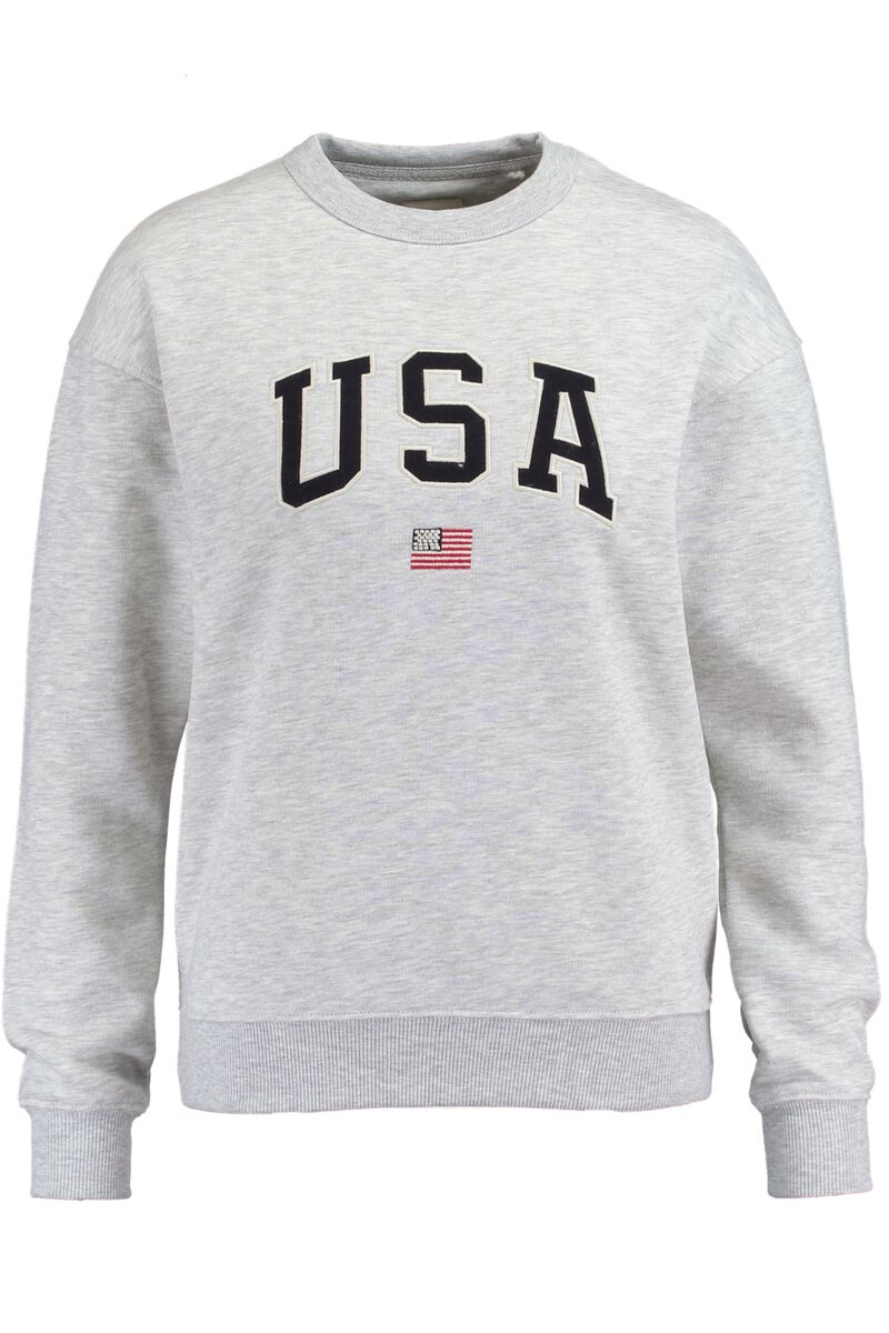 Deuk Vermelding Modderig Dames Sweater Soel Mid grey melange | America Today
