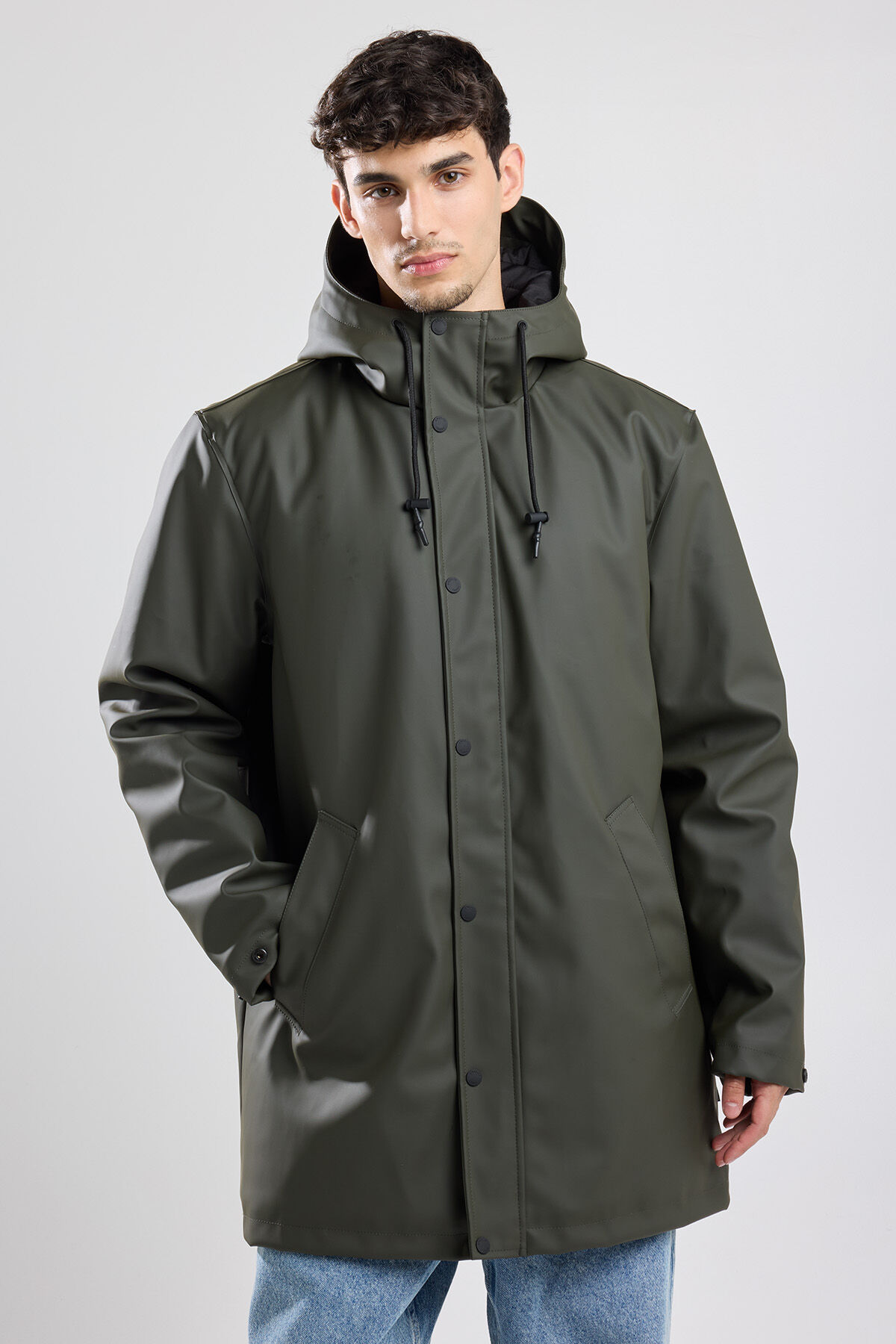 Heren Regenjas Jake padded Dark army America Today