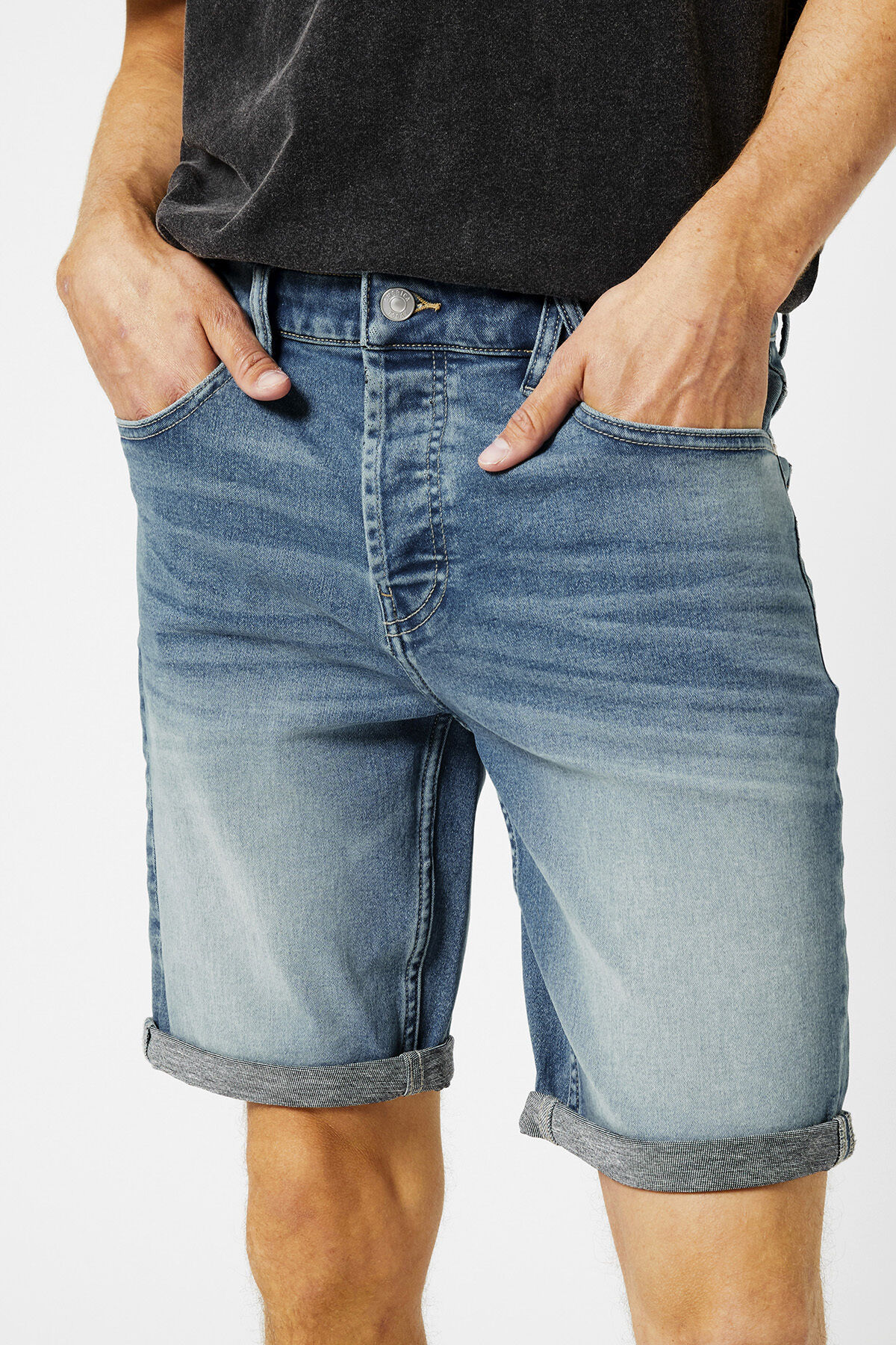 Jogdenim short Robert jog image number 3