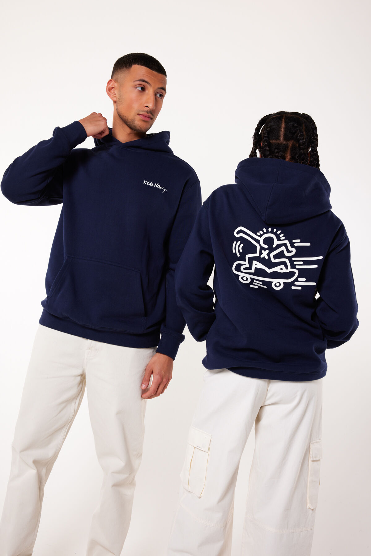 Men Hoodie Seven Hood Dark blue America Today