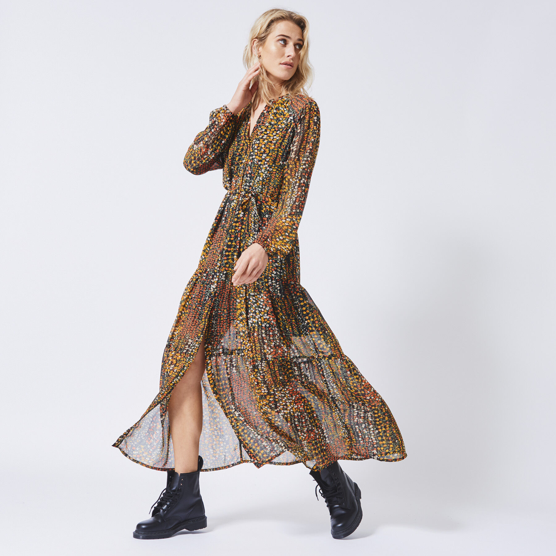 Dames Jurk Darah Maxi Multicolour Online Kopen
