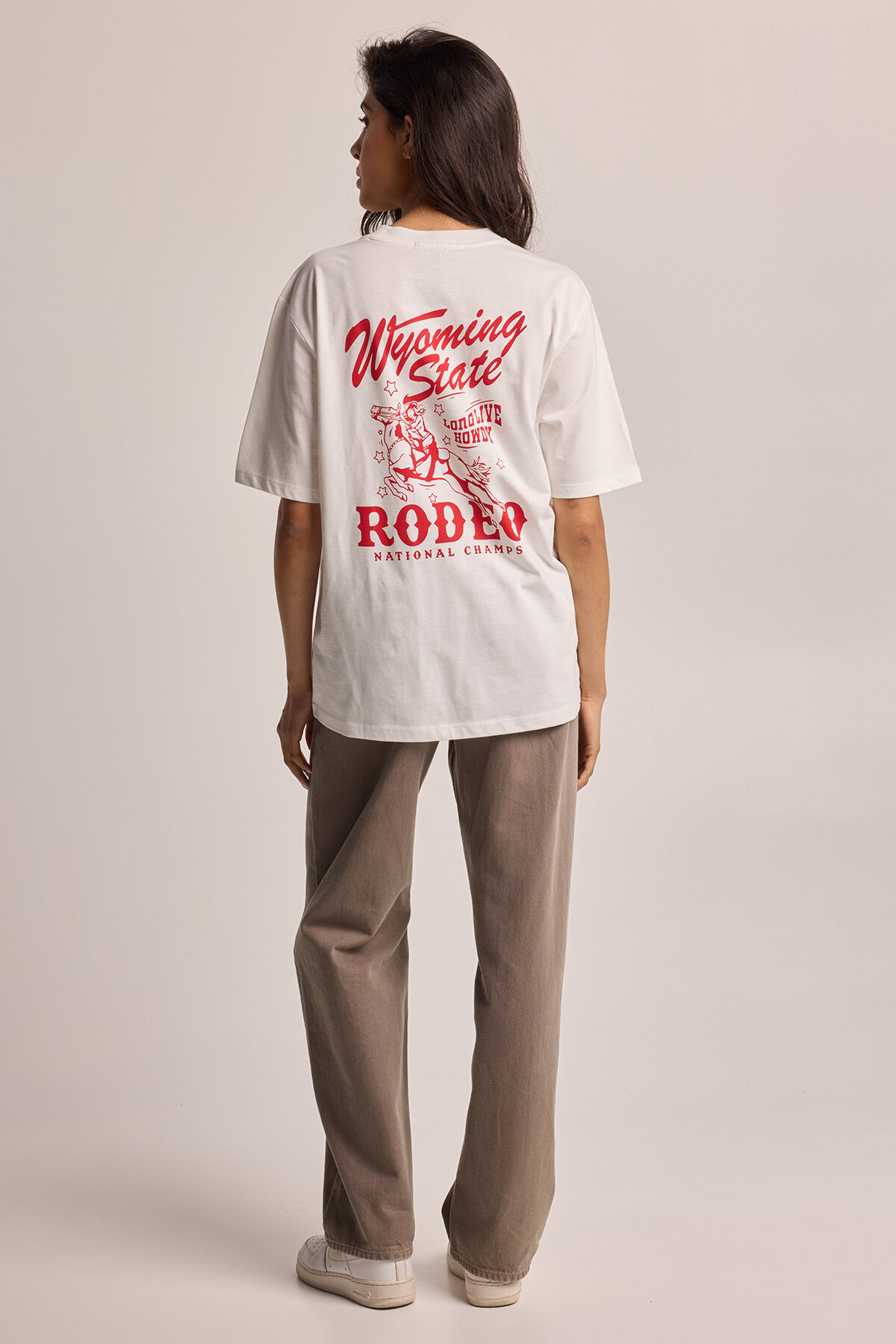 Dames T shirt Envie Off white America Today