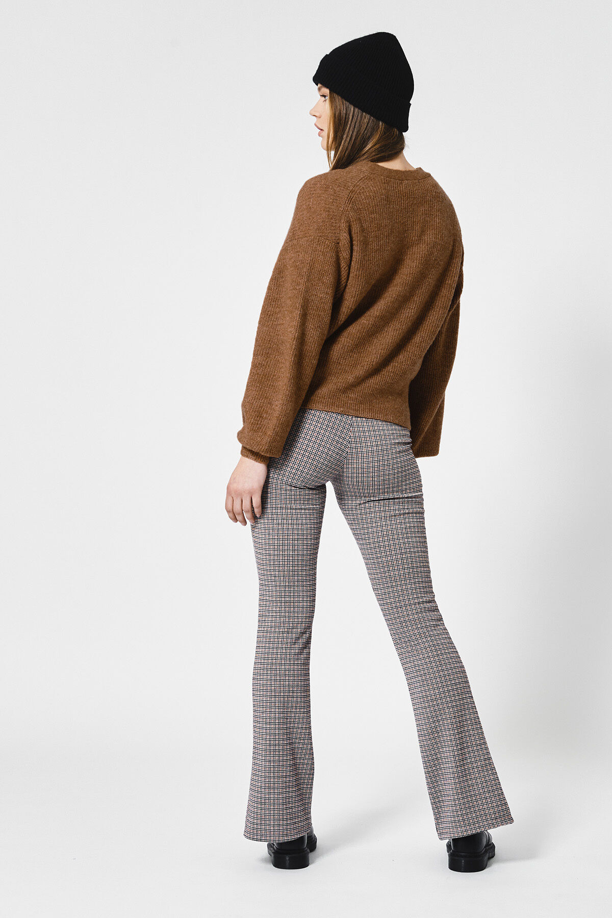 Flared pants Carola Check image number 2