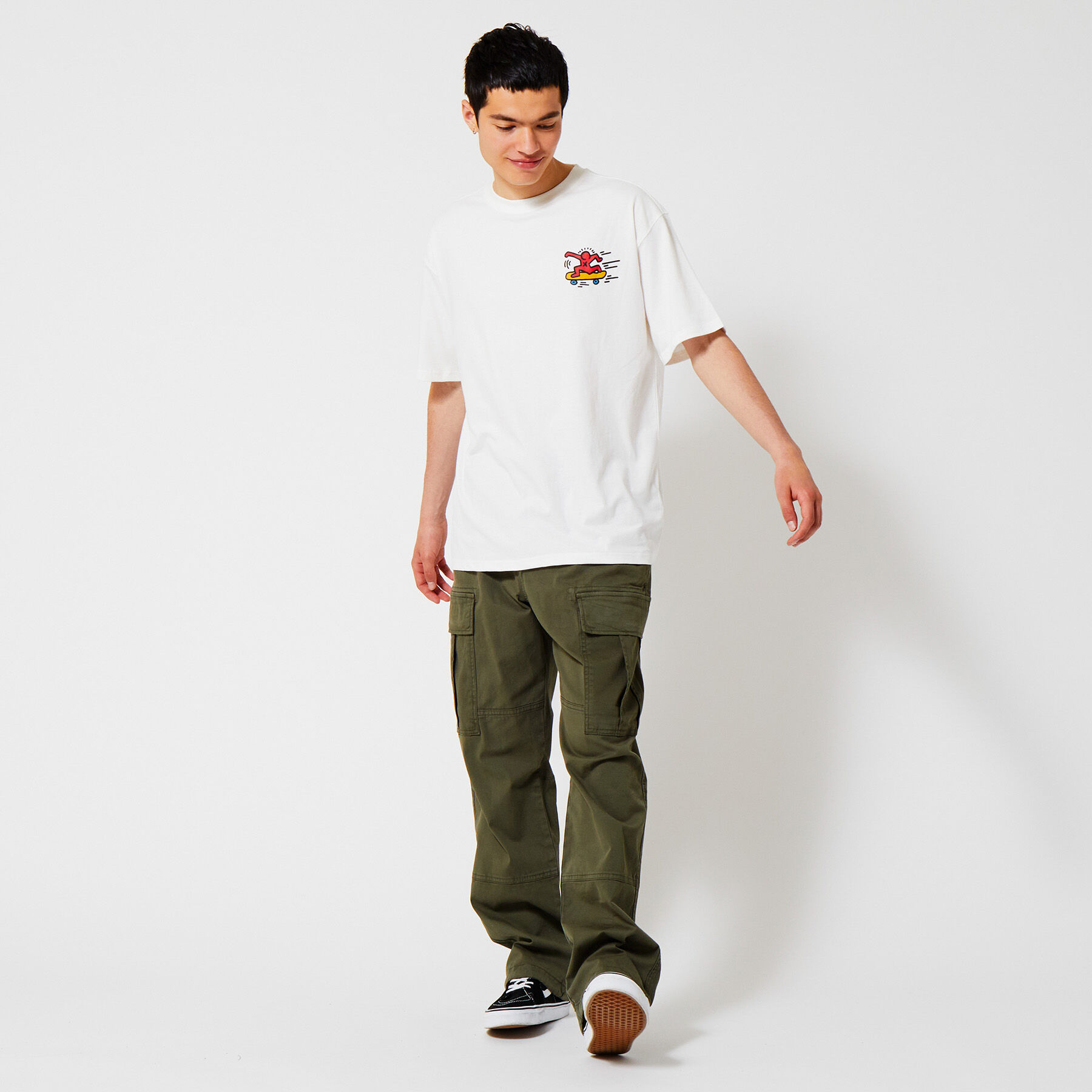 Men Keith Haring tee Snow white 