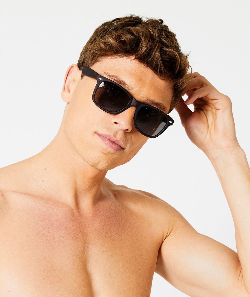 maximaliseren kleding Elk jaar Heren Zonnebril met UV-bescherming Brown