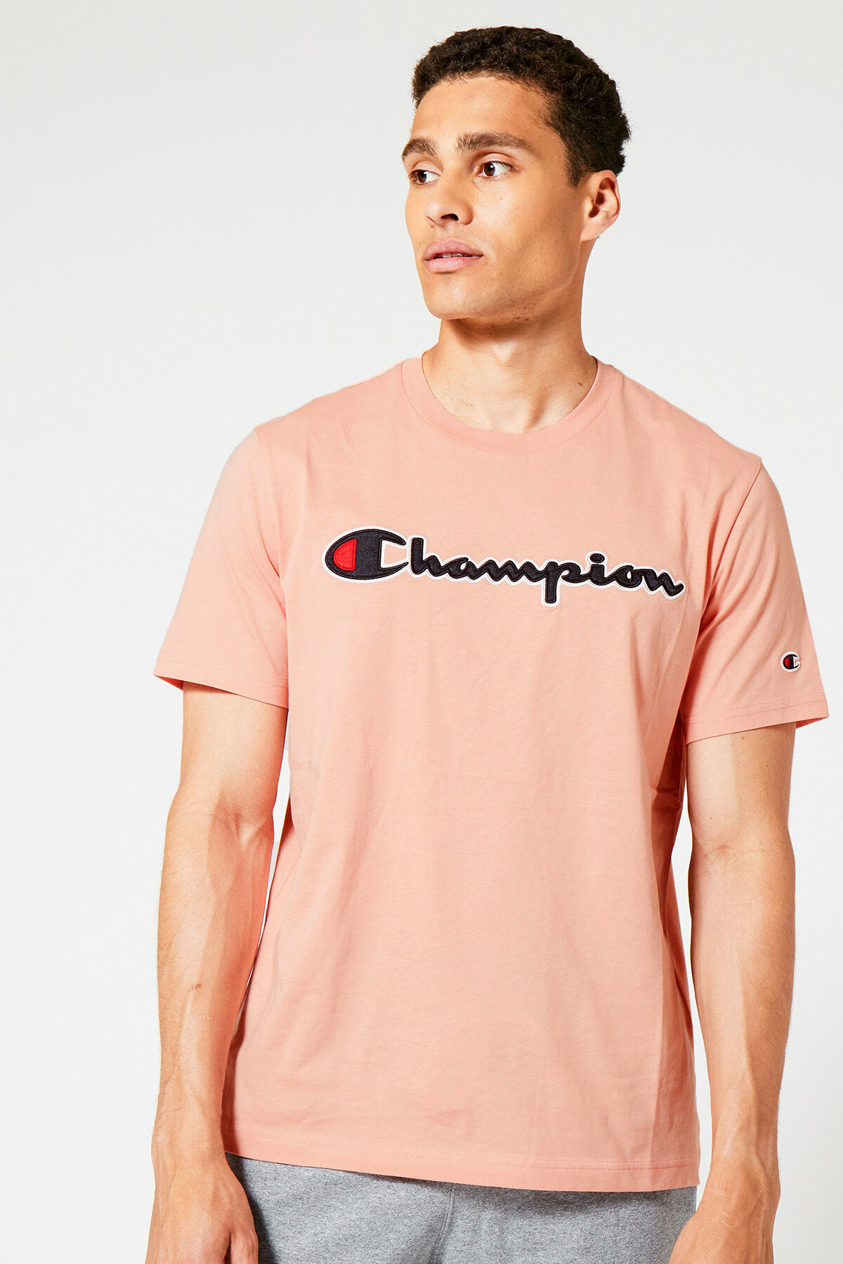 Pink champion shirt mens online