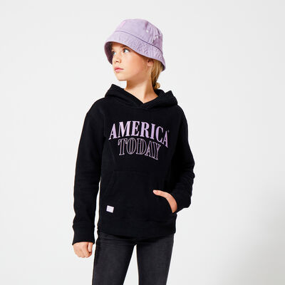 Hoodie with text print